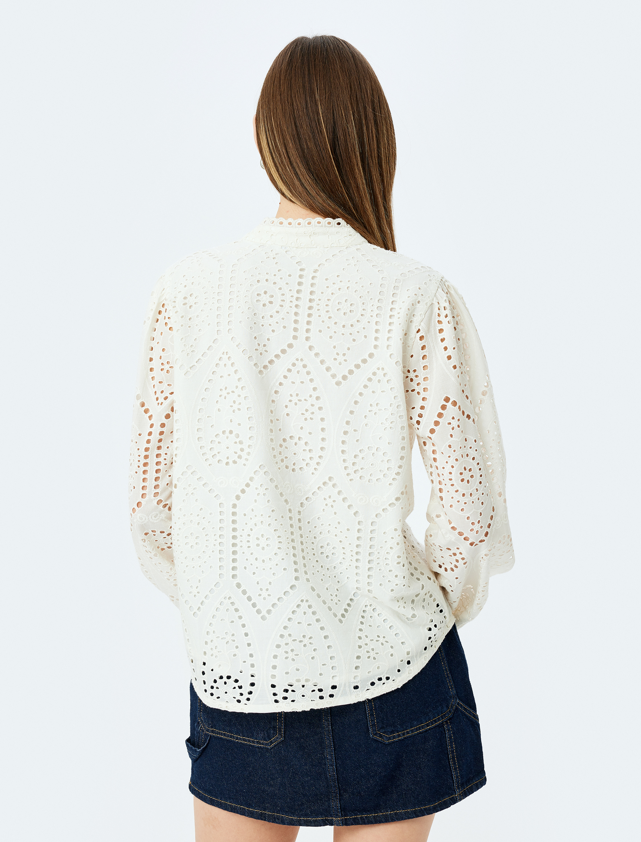   Hakim Yaka Uzun Kollu Düğmeli Fisto Gömlek