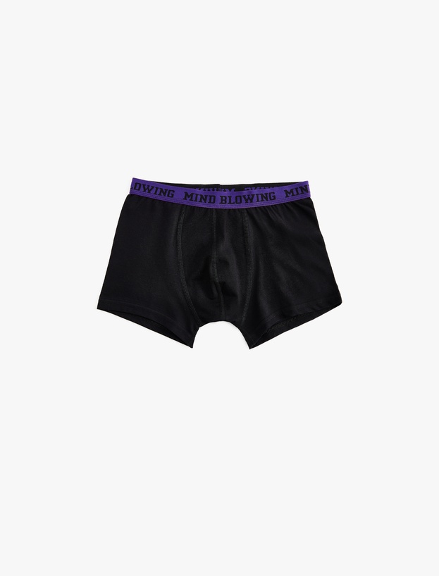 Beli Lastikli Pamuklu 3'lü Boxer Seti_3