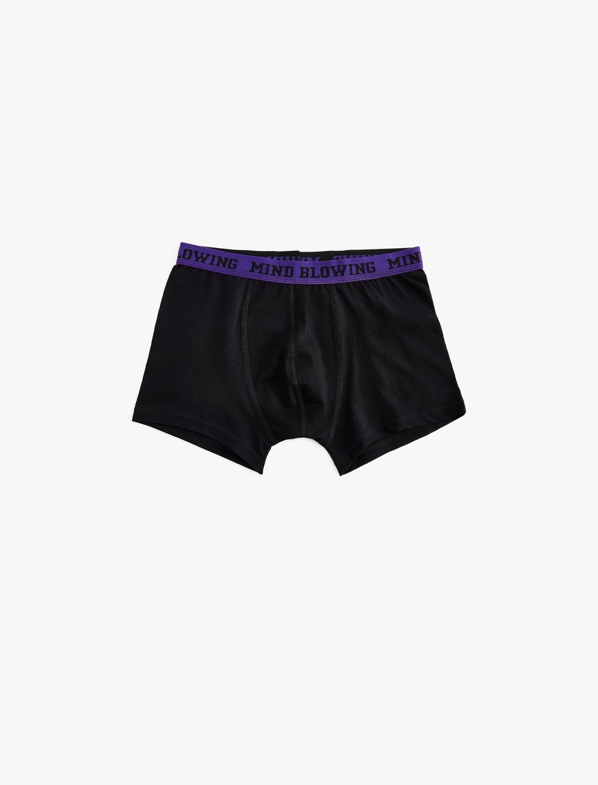  Erkek Çocuk Beli Lastikli Pamuklu 3'lü Boxer Seti