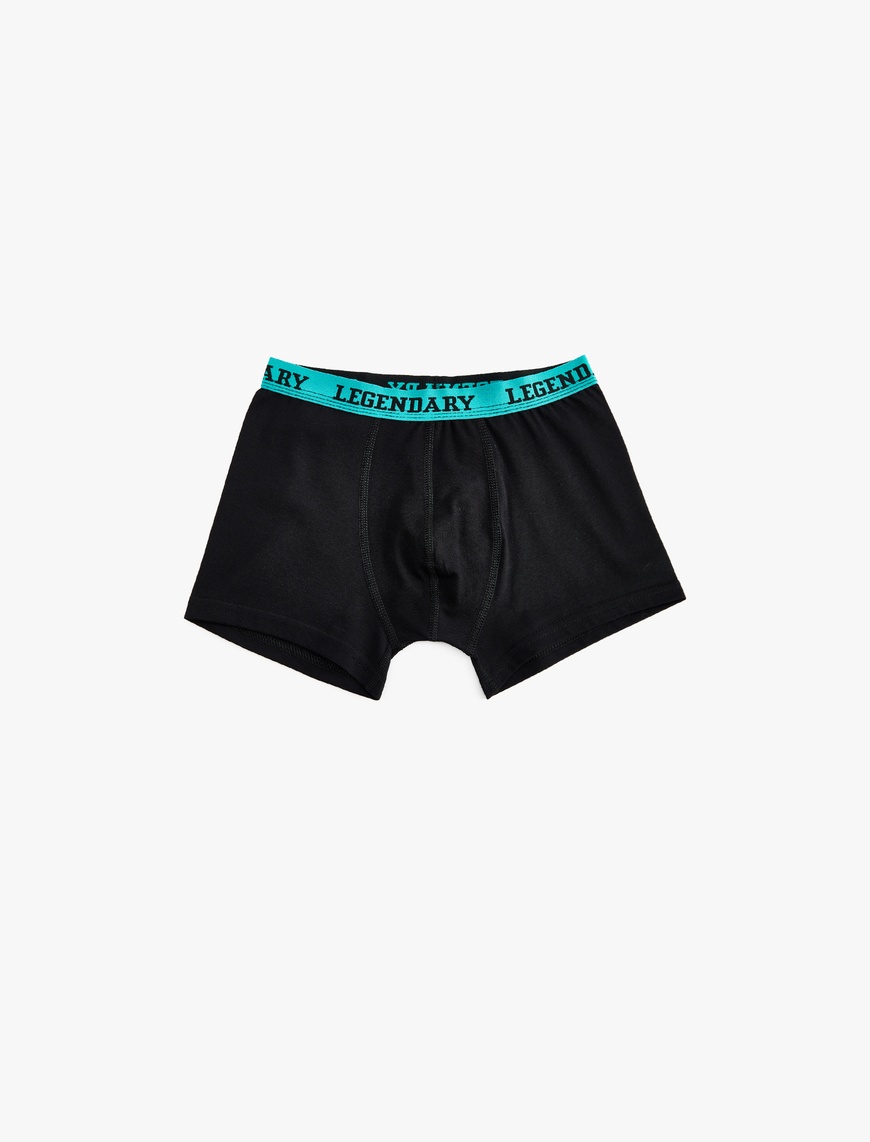  Erkek Çocuk Beli Lastikli Pamuklu 3'lü Boxer Seti