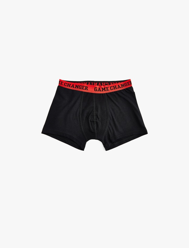 Beli Lastikli Pamuklu 3'lü Boxer Seti_1