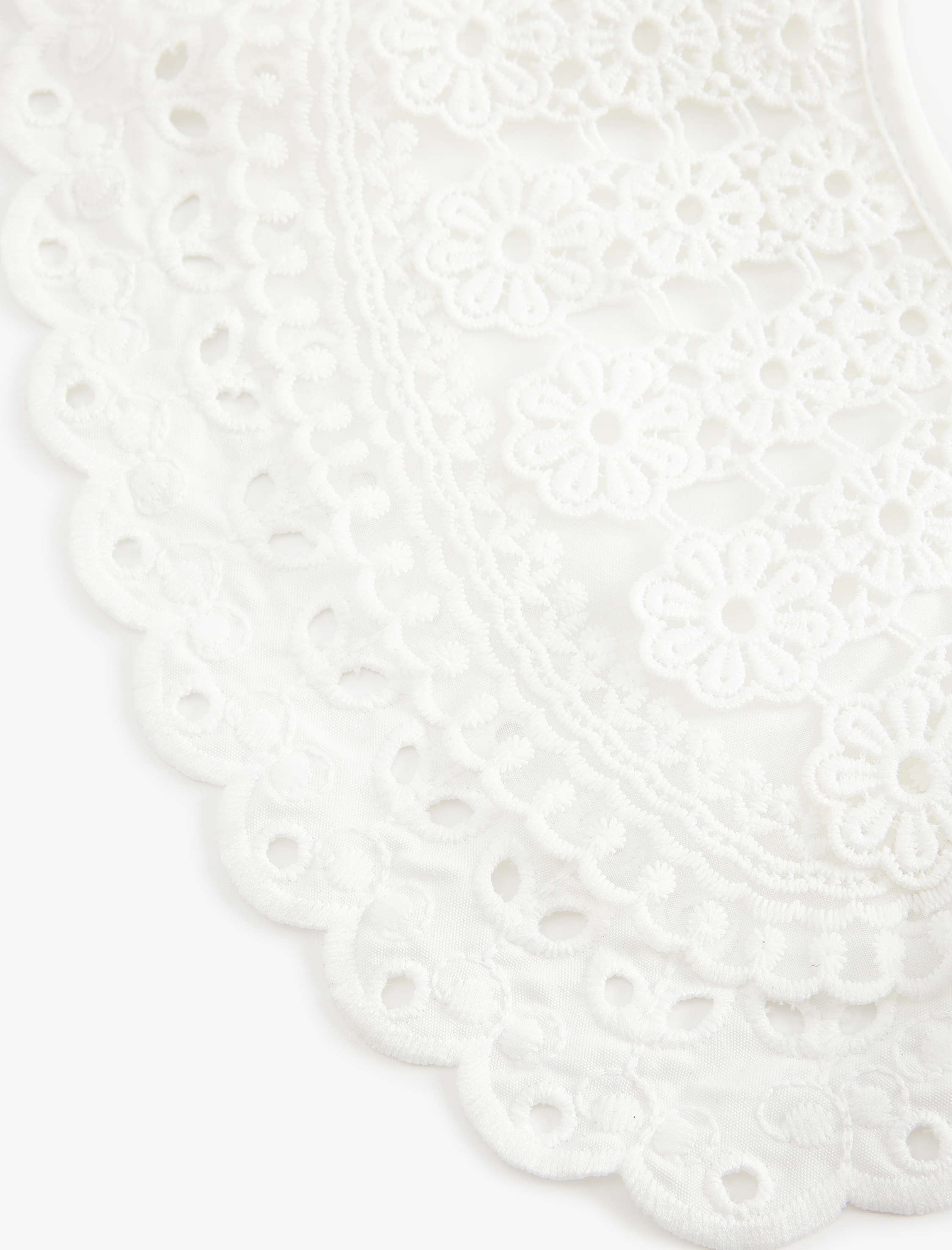  Kadın Bağlamalı İşlemeli Fisto Çıkarılabilir Yaka