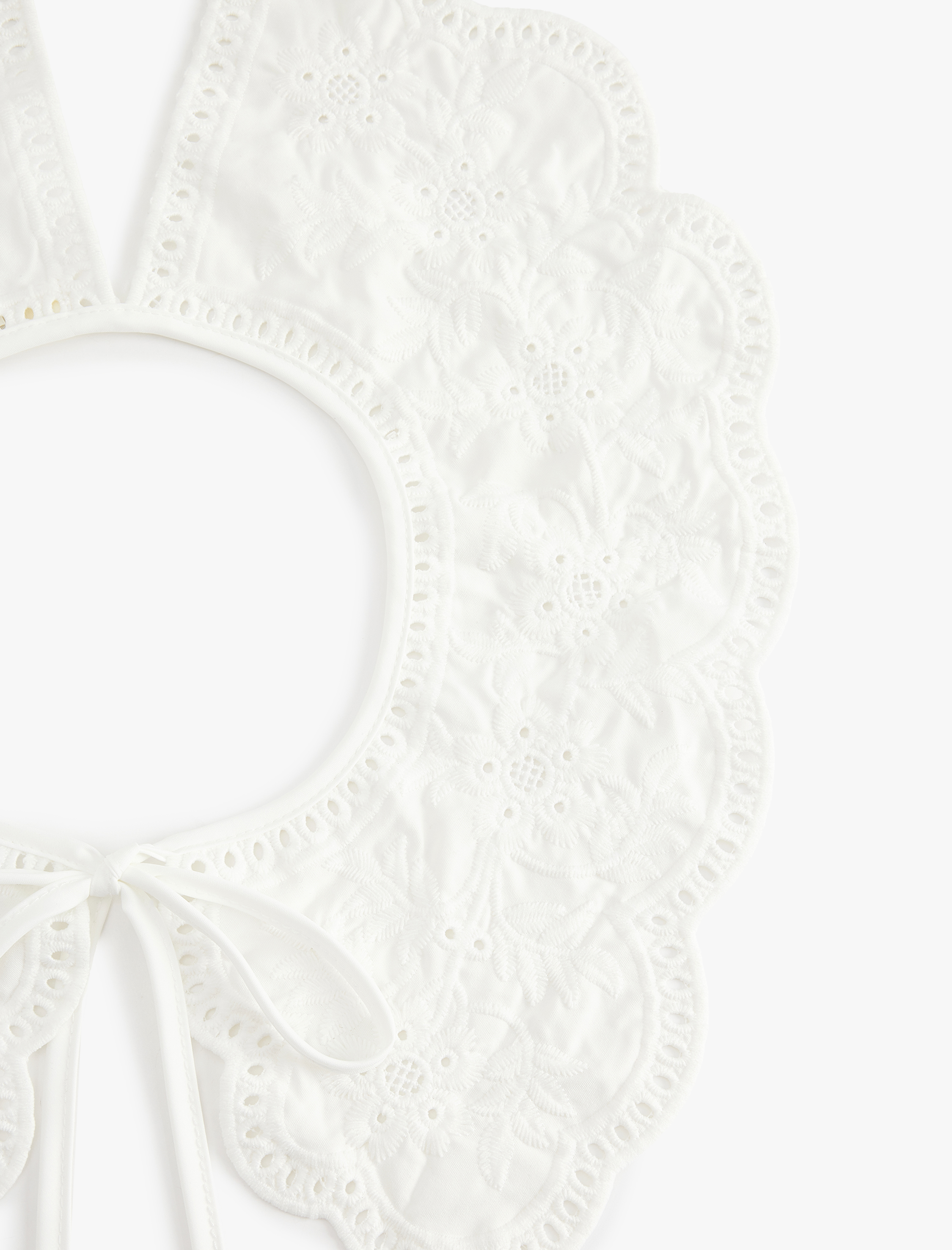  Kadın Bağcıklı İşlemeli Fisto Çıkarılabilir Yaka