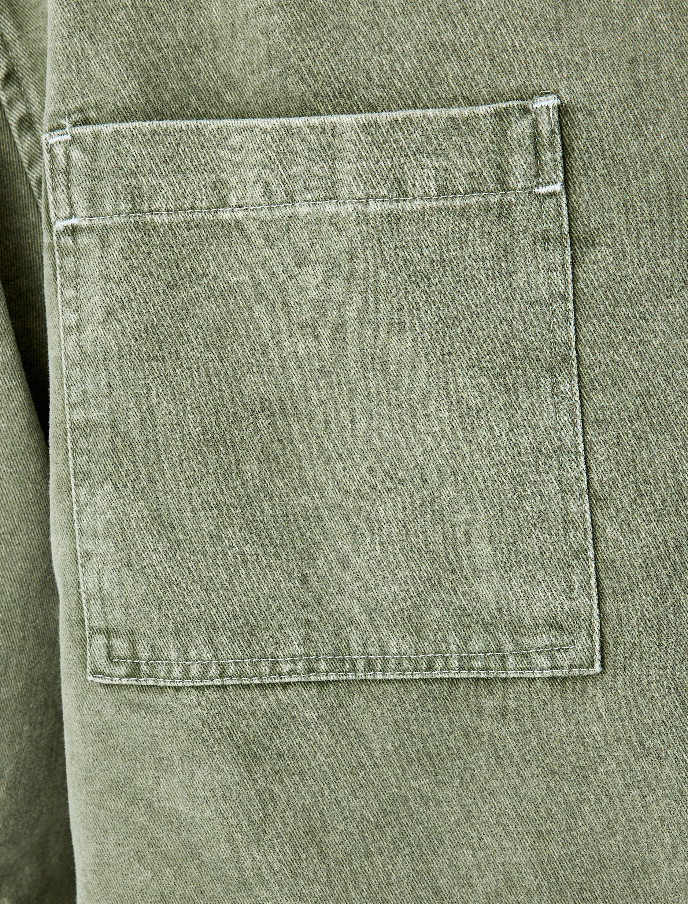 Düğmeli Pamuklu Uzun Kollu Gömlek Ceket