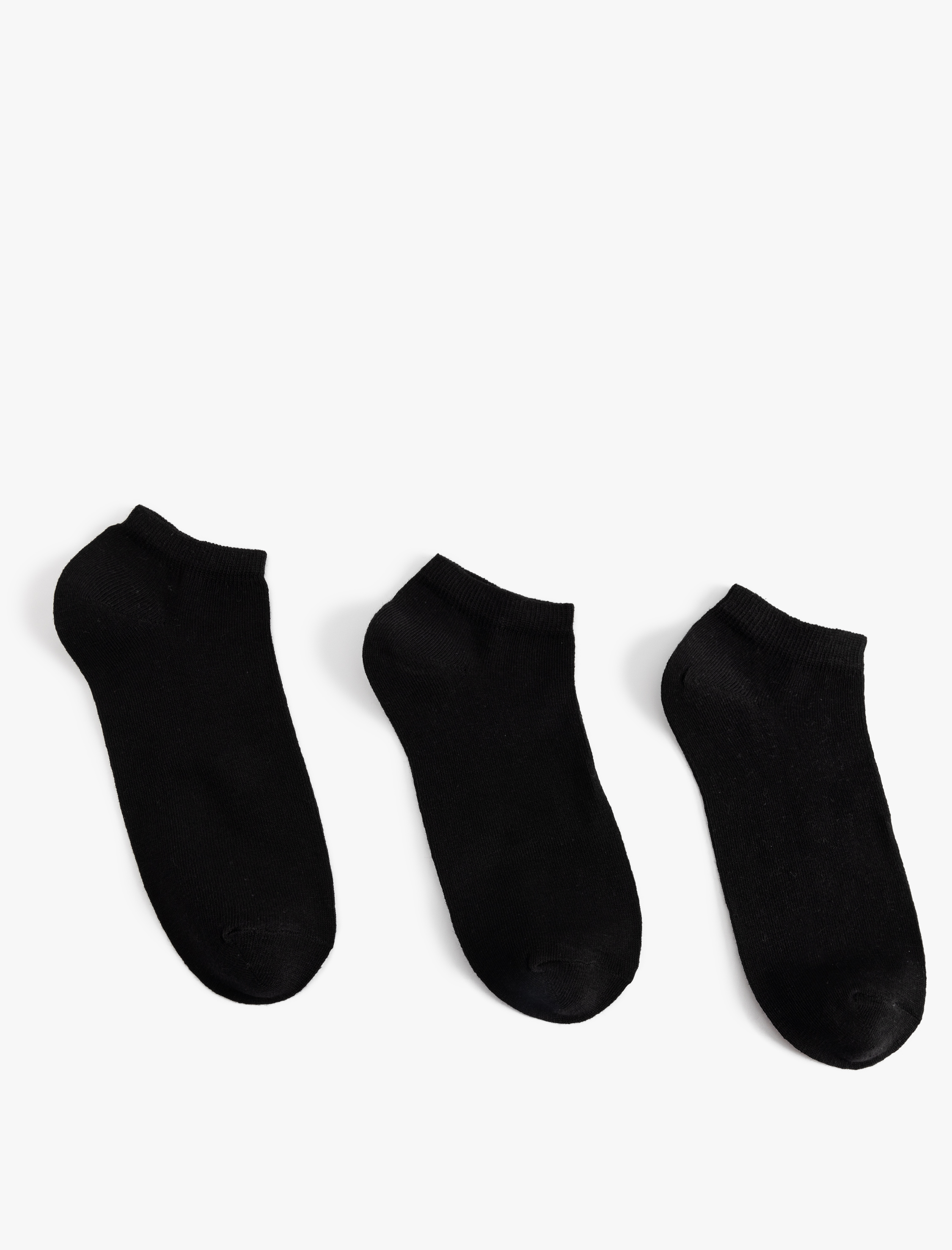 Erkek Pamuklu Basic 3'lü Patik Çorap Seti