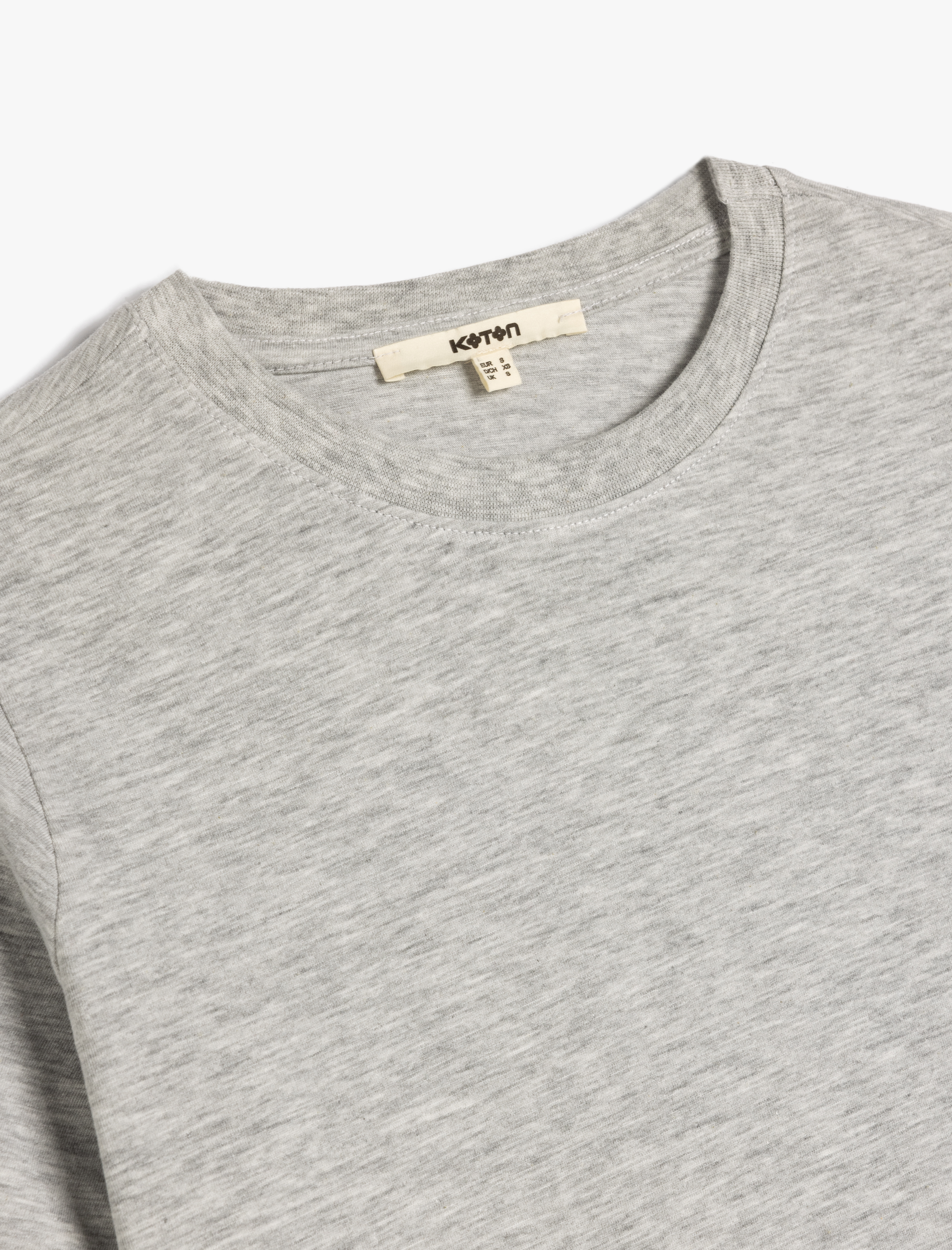 Regular Fit Kısa Kollu Bisiklet Yaka Pamuklu Basic Tişört