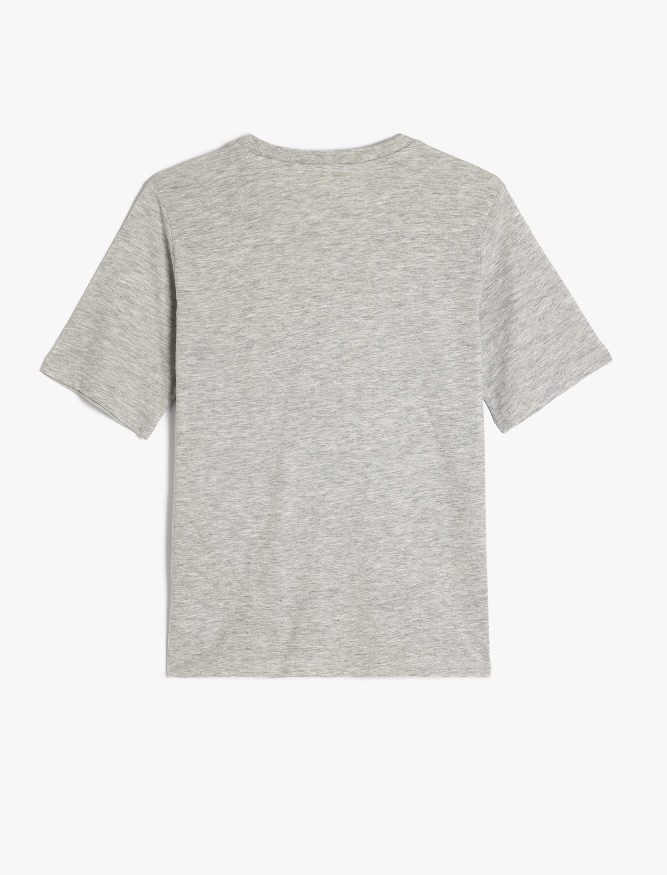 Regular Fit Kısa Kollu Bisiklet Yaka Pamuklu Basic Tişört