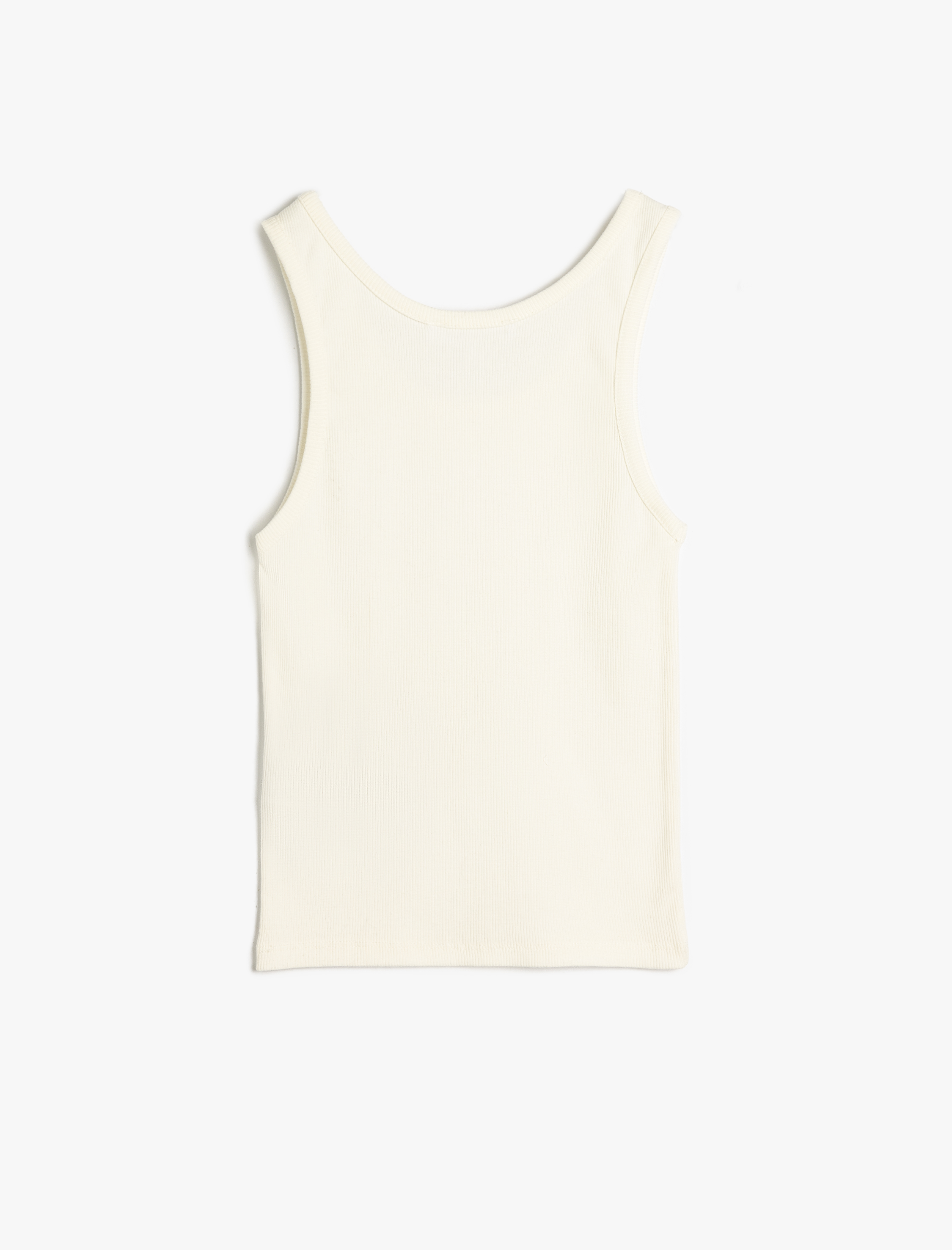   Slim Fit U Yaka Kolsuz Kadın Atlet