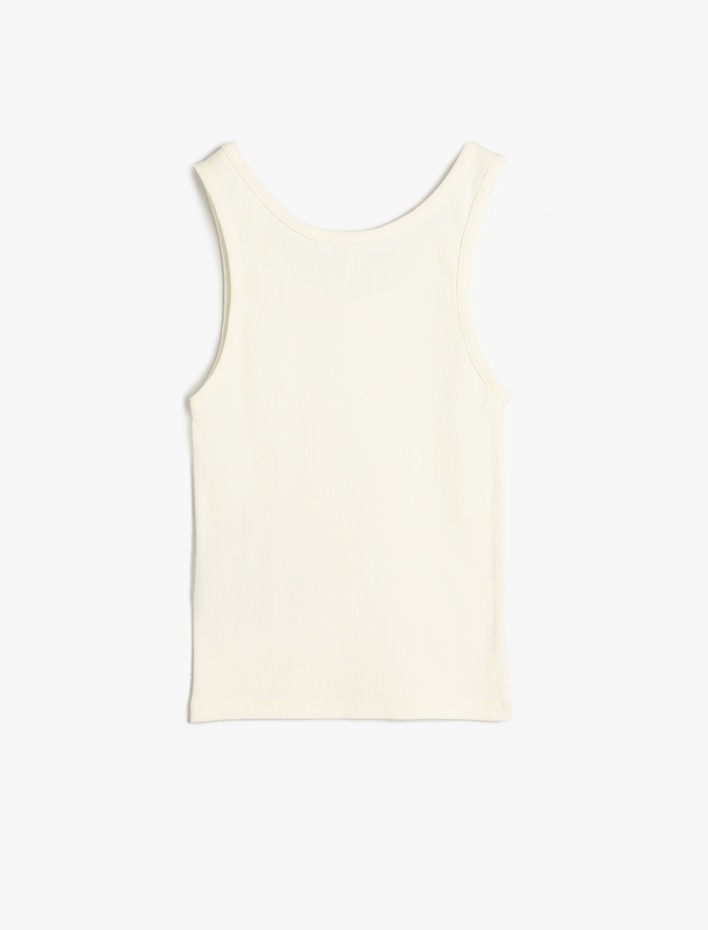  Slim Fit U Yaka Kolsuz Kadın Atlet