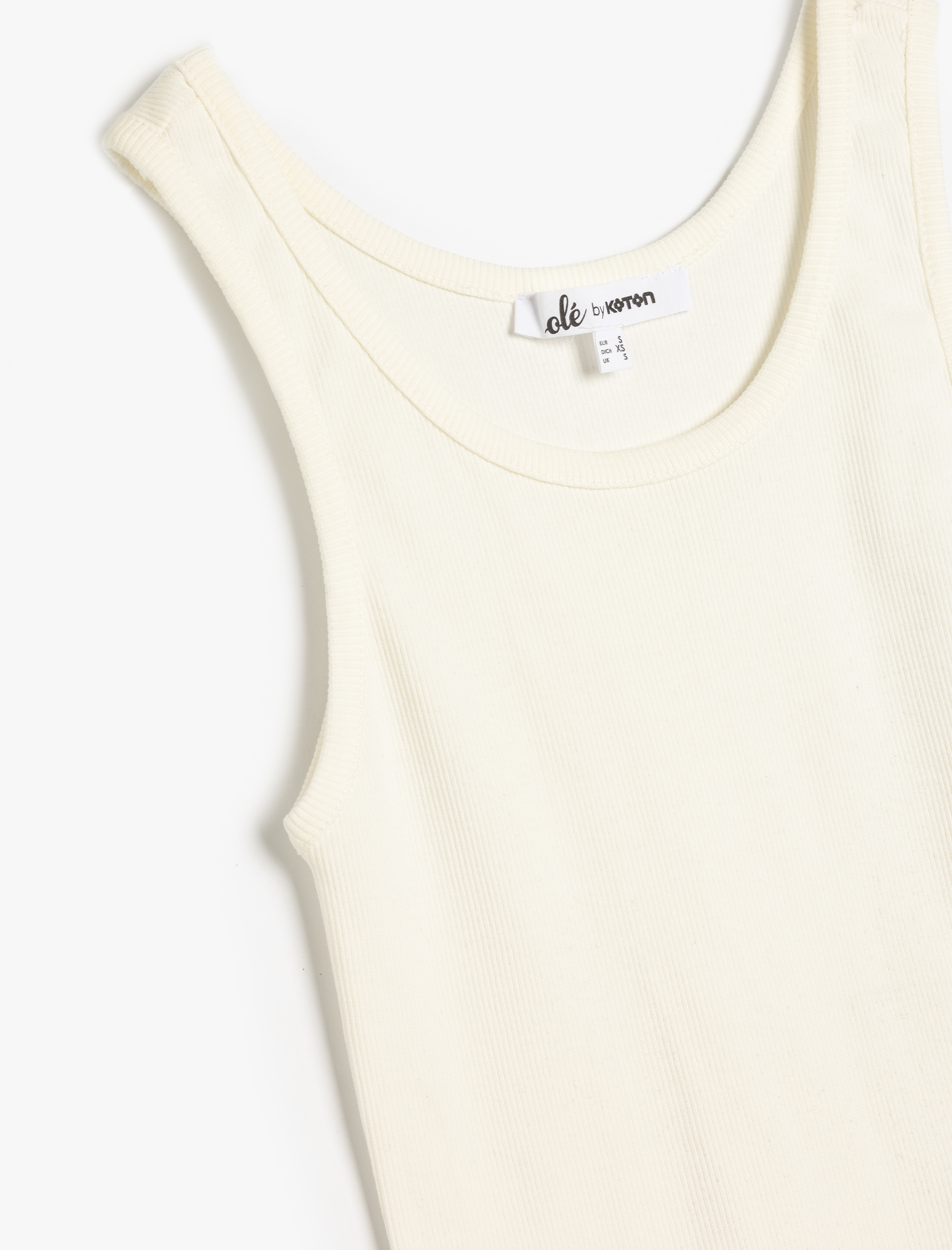   Slim Fit U Yaka Kolsuz Kadın Atlet