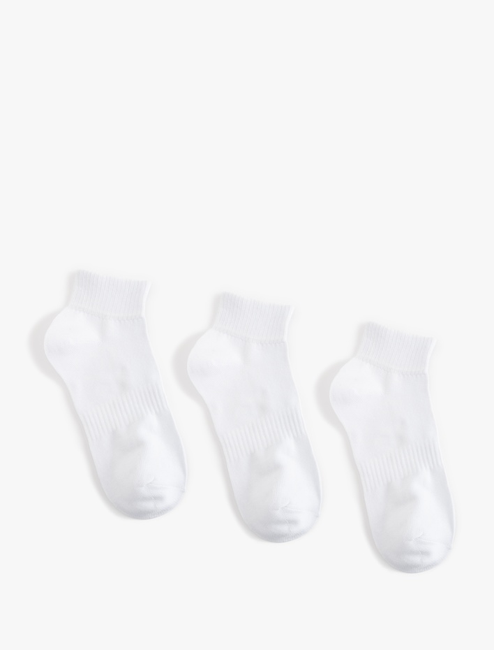 Erkek Basic Pamuklu 3'lü Patik Çorap Seti