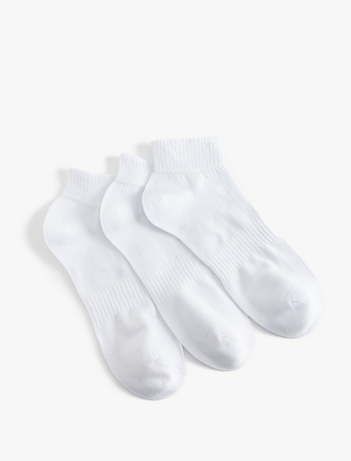 Erkek Basic Pamuklu 3'lü Patik Çorap Seti