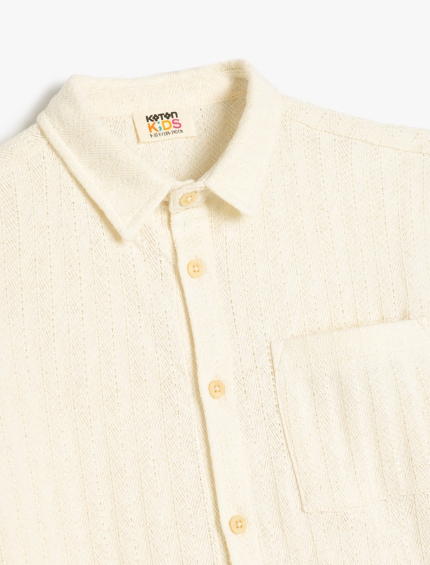 Kısa Kollu Pamuklu Polo Yaka Oversize Tişört_2