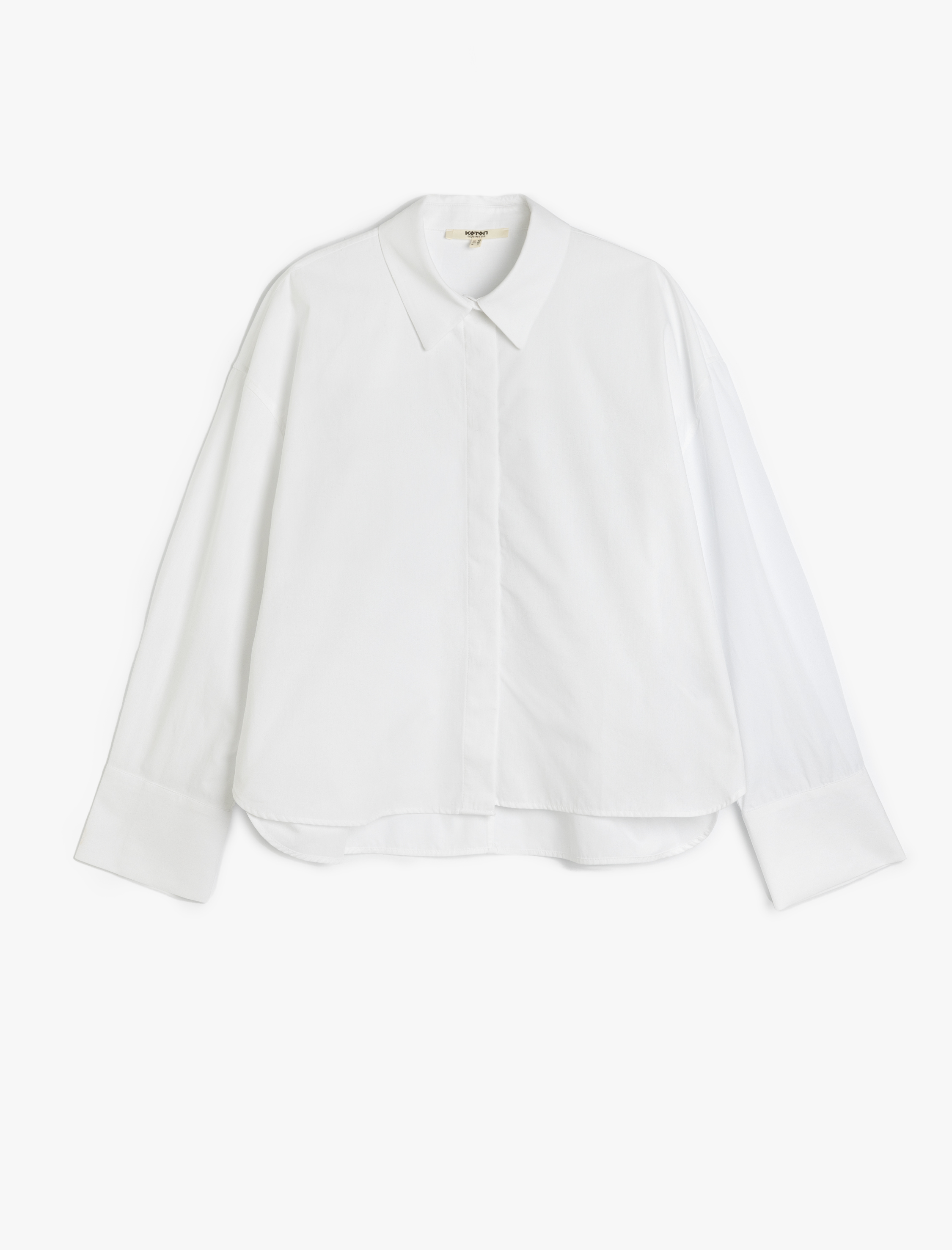   Rahat Kalıp Klasik Yaka Pamuklu Uzun Kollu Gömlek