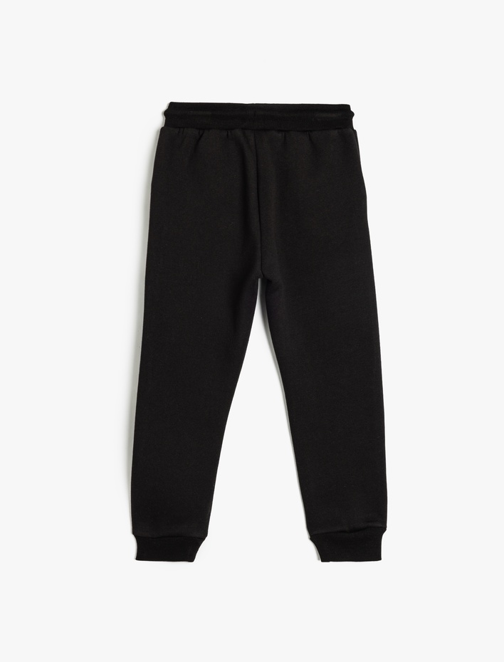 Erkek Çocuk Beli Bağlamalı Cep Detaylı Şardonlu Basic Jogger Eşofman Altı