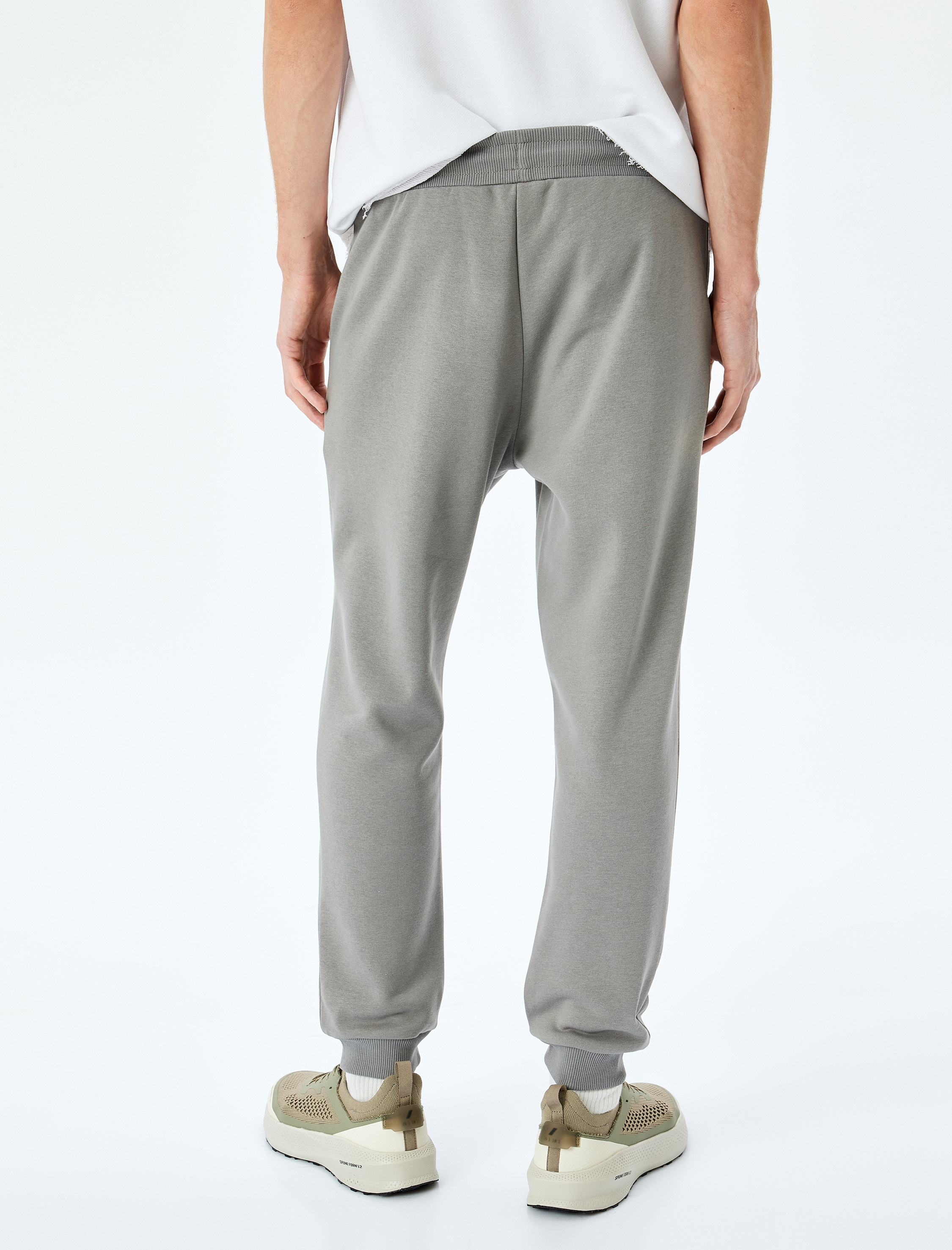   Regular Fit Cepli Şardonlu Pamuk Karışımlı Beli Bağcıklı Kışlık Eşofman Altı