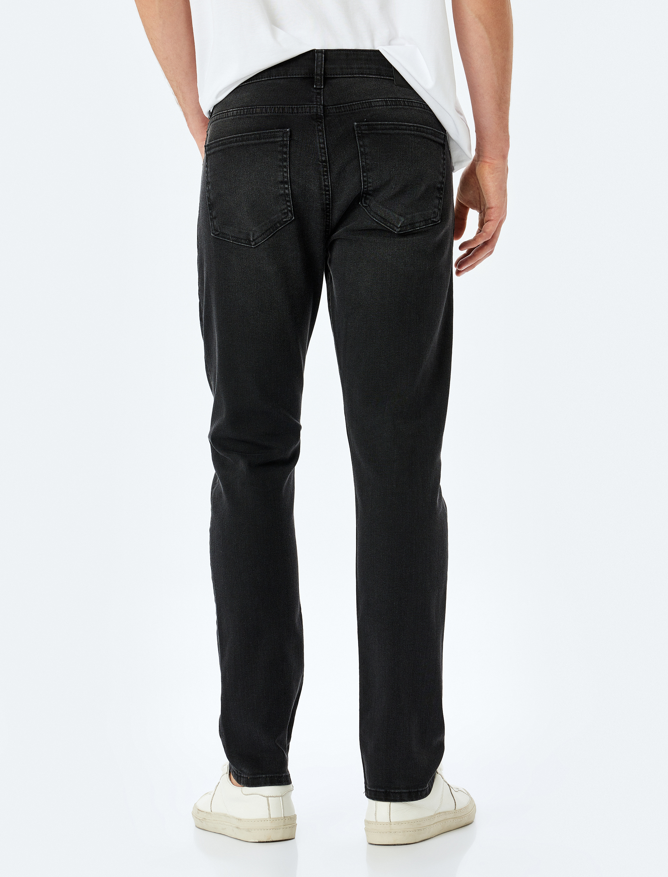 Normal Bel Cepli Pamuklu Slim Fit Kot Pantolon - Brad Jean