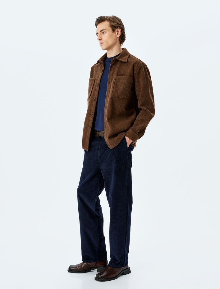  Balon Fit Pileli Chino Cepli Fitilli Kadife Pantolon