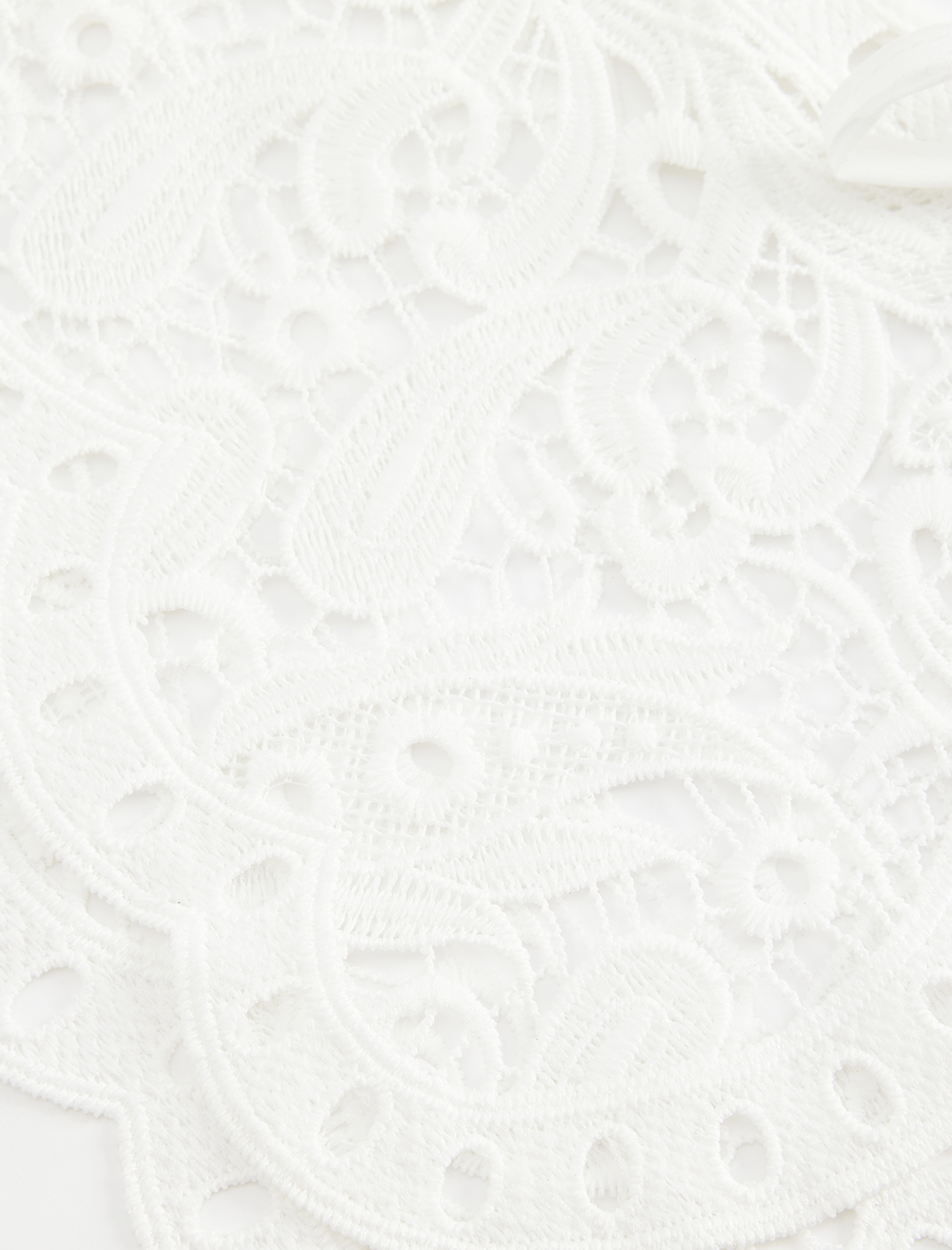  Kadın Dantelli Bağcıklı Bebe Yaka Şal