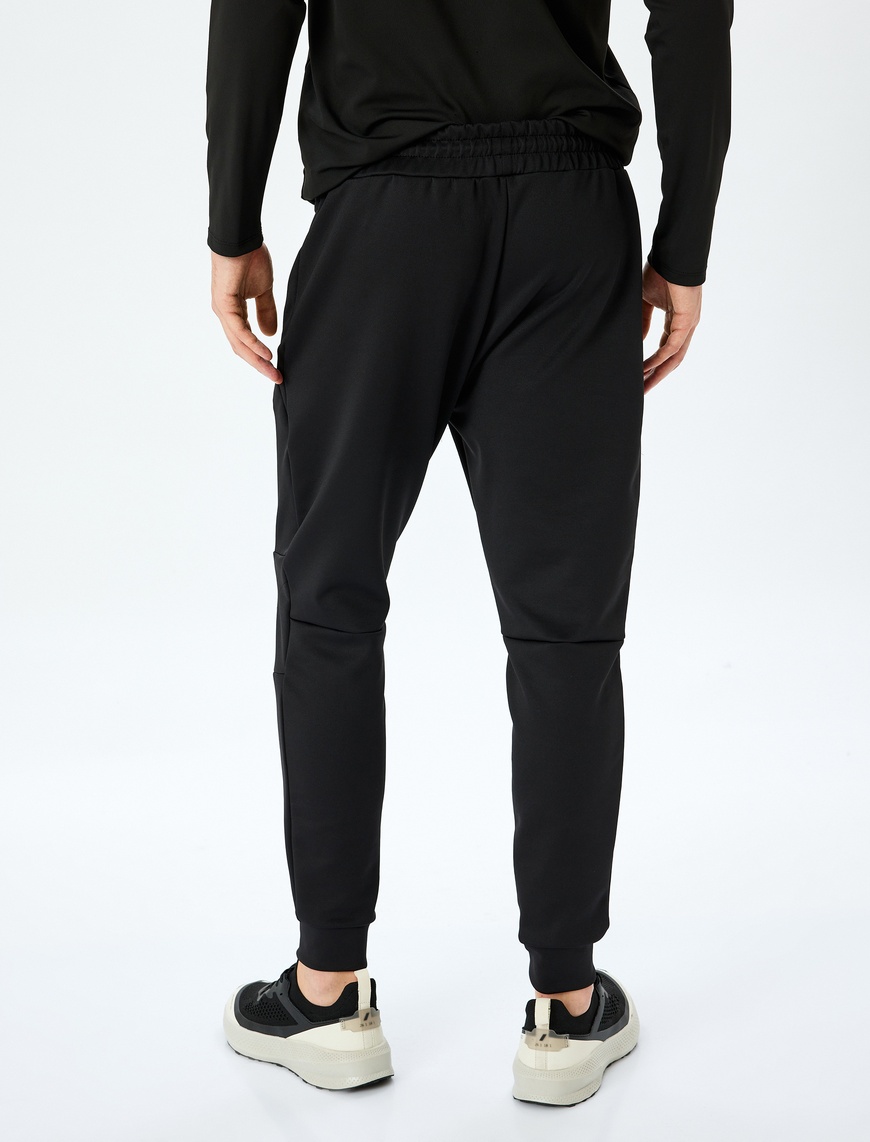   Beli Bağcıklı Dikiş Detaylı Slim Fit Jogger Spor Eşofman Altı