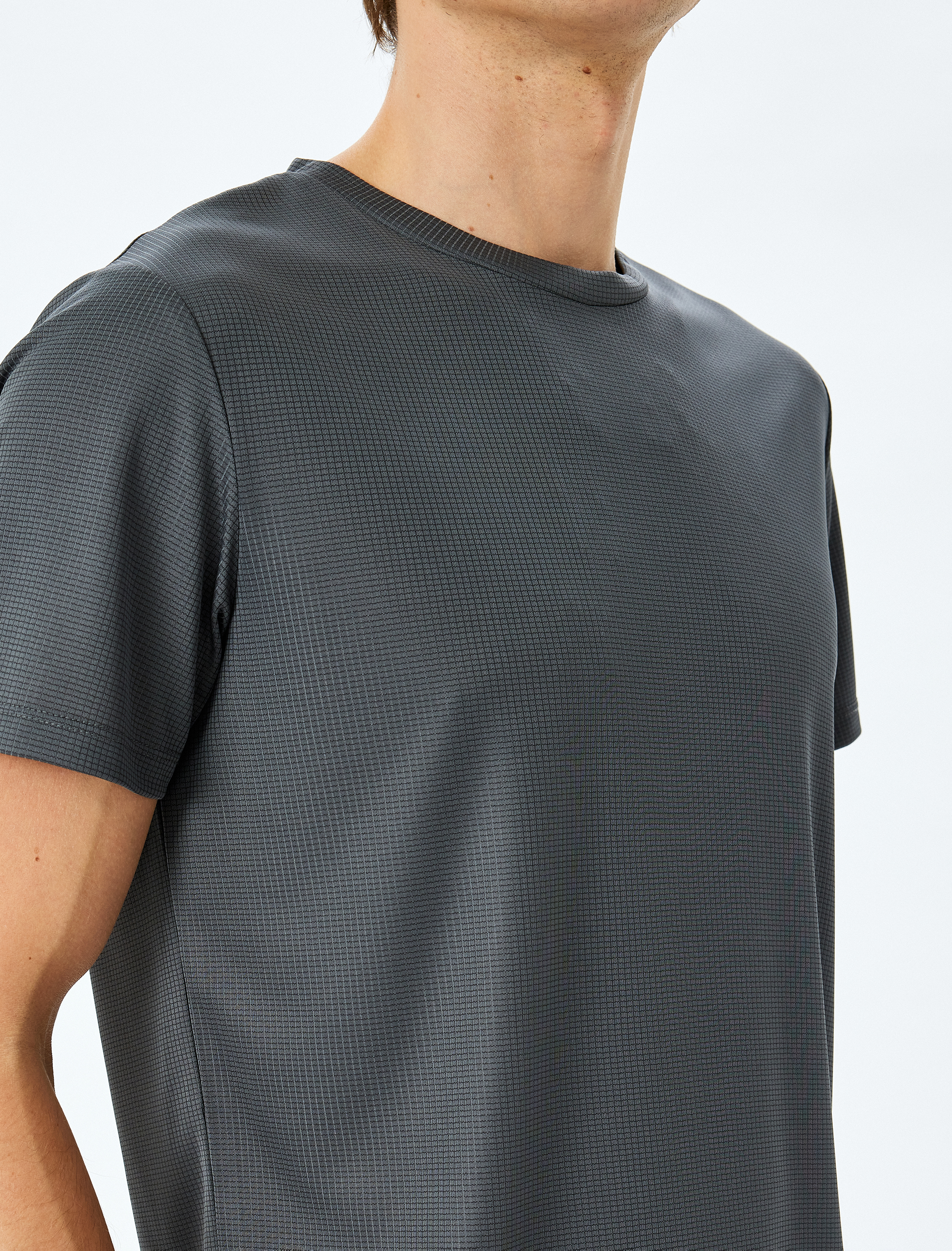   Bisiklet Yaka Kısa Kollu Spor Tişört