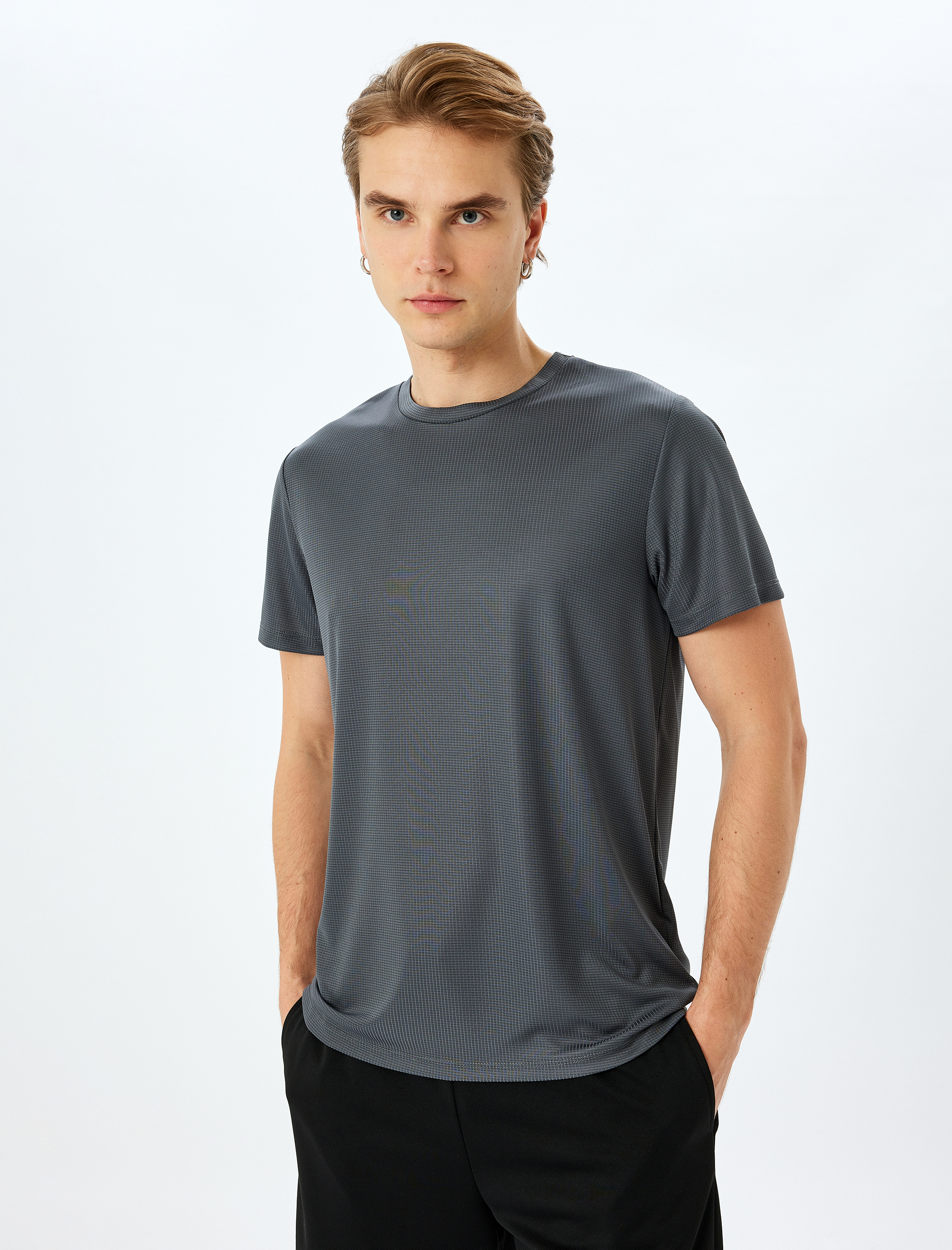   Bisiklet Yaka Kısa Kollu Spor Tişört