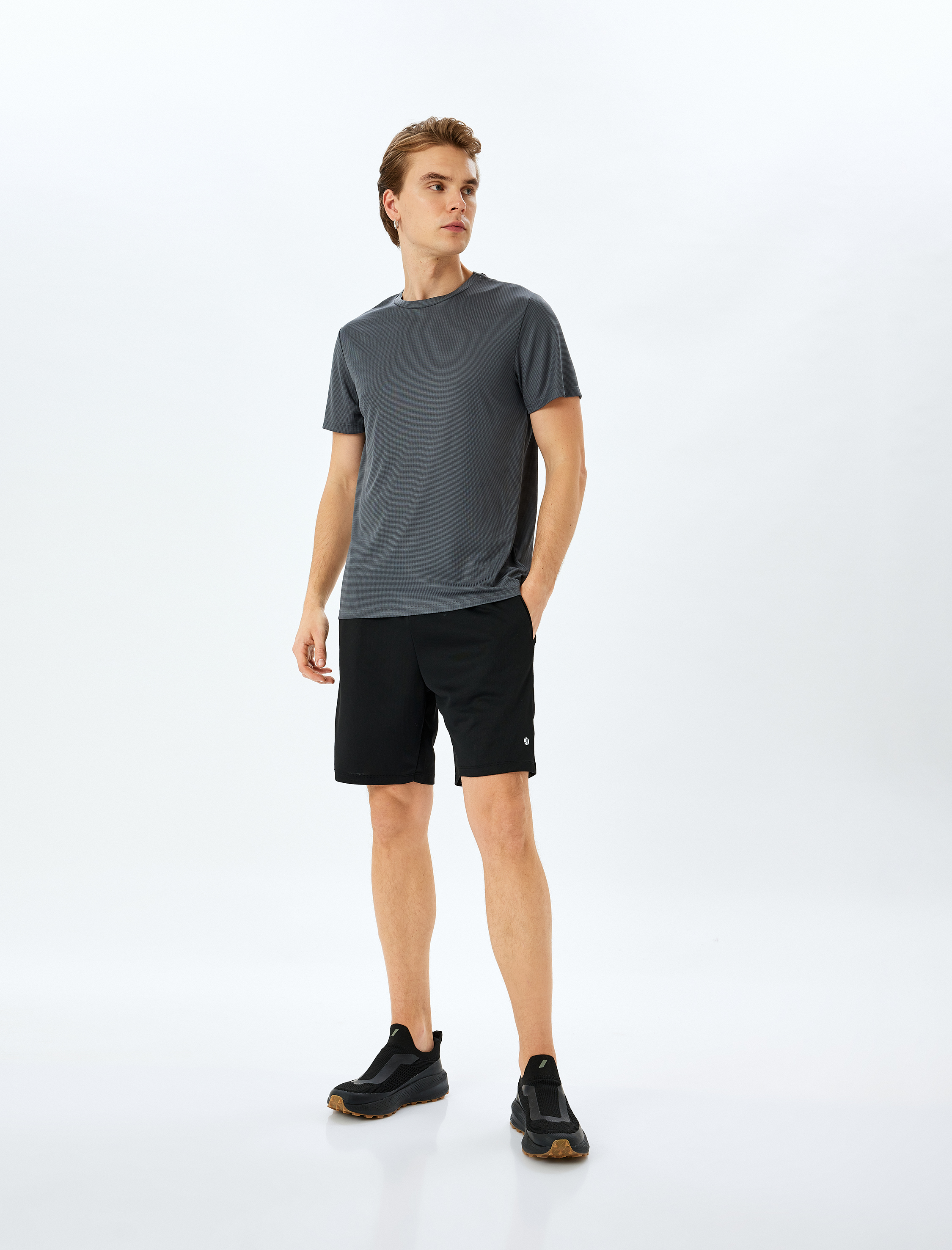   Bisiklet Yaka Kısa Kollu Spor Tişört