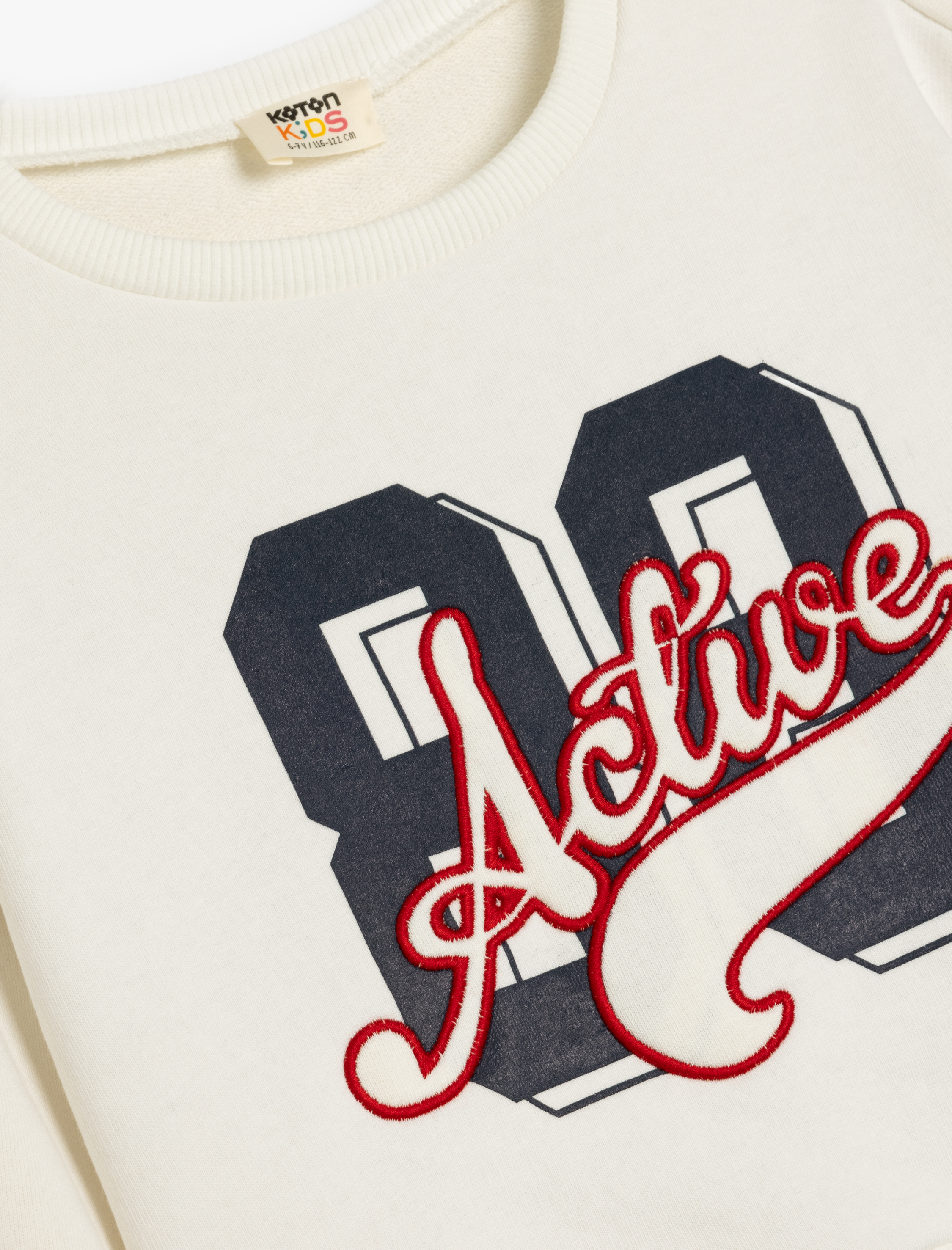  Kız Çocuk Baskılı Uzun Kollu Bisiklet Yaka Oversize Sweatshirt