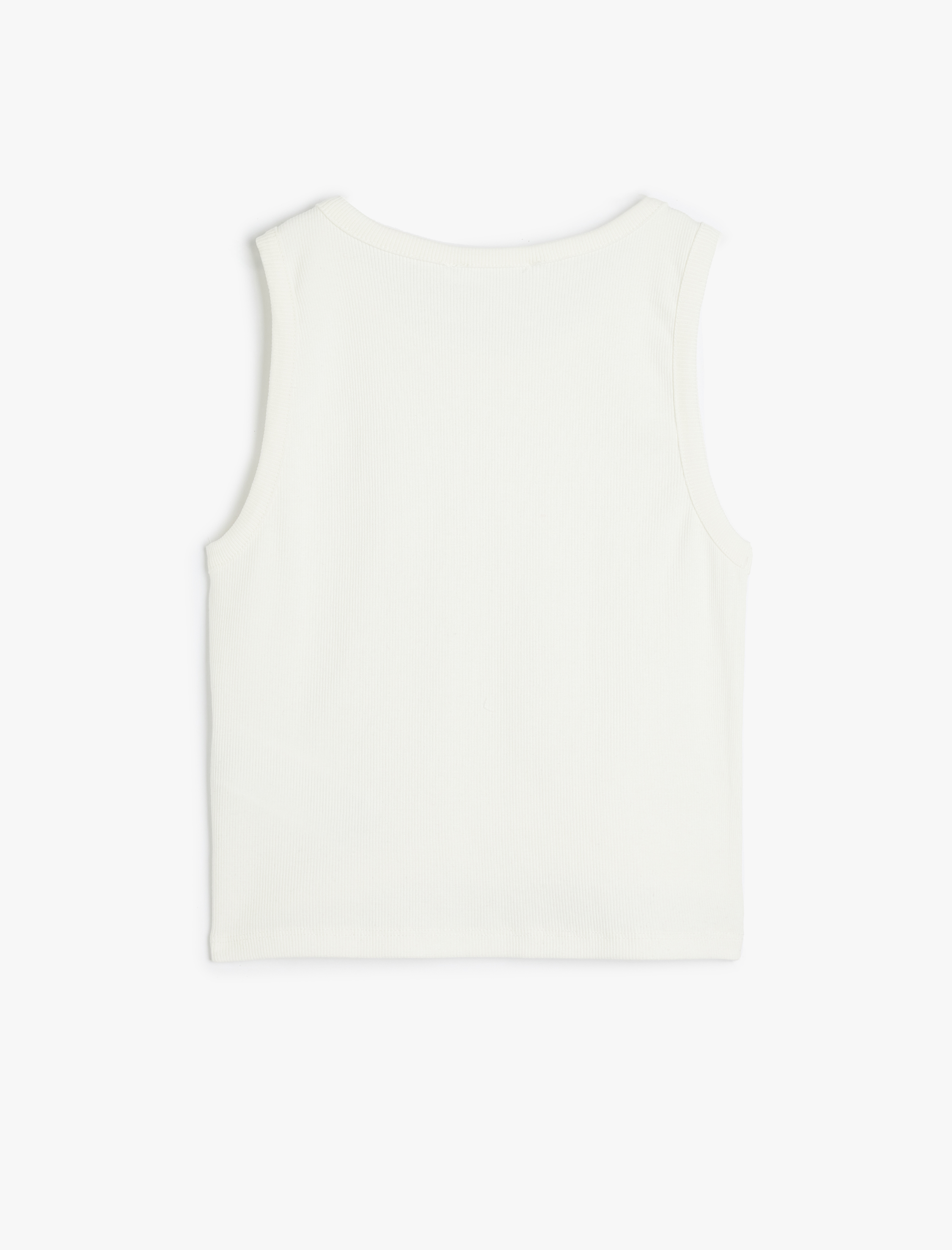   Kolsuz Bisiklet Yaka Crop Kadın Atlet