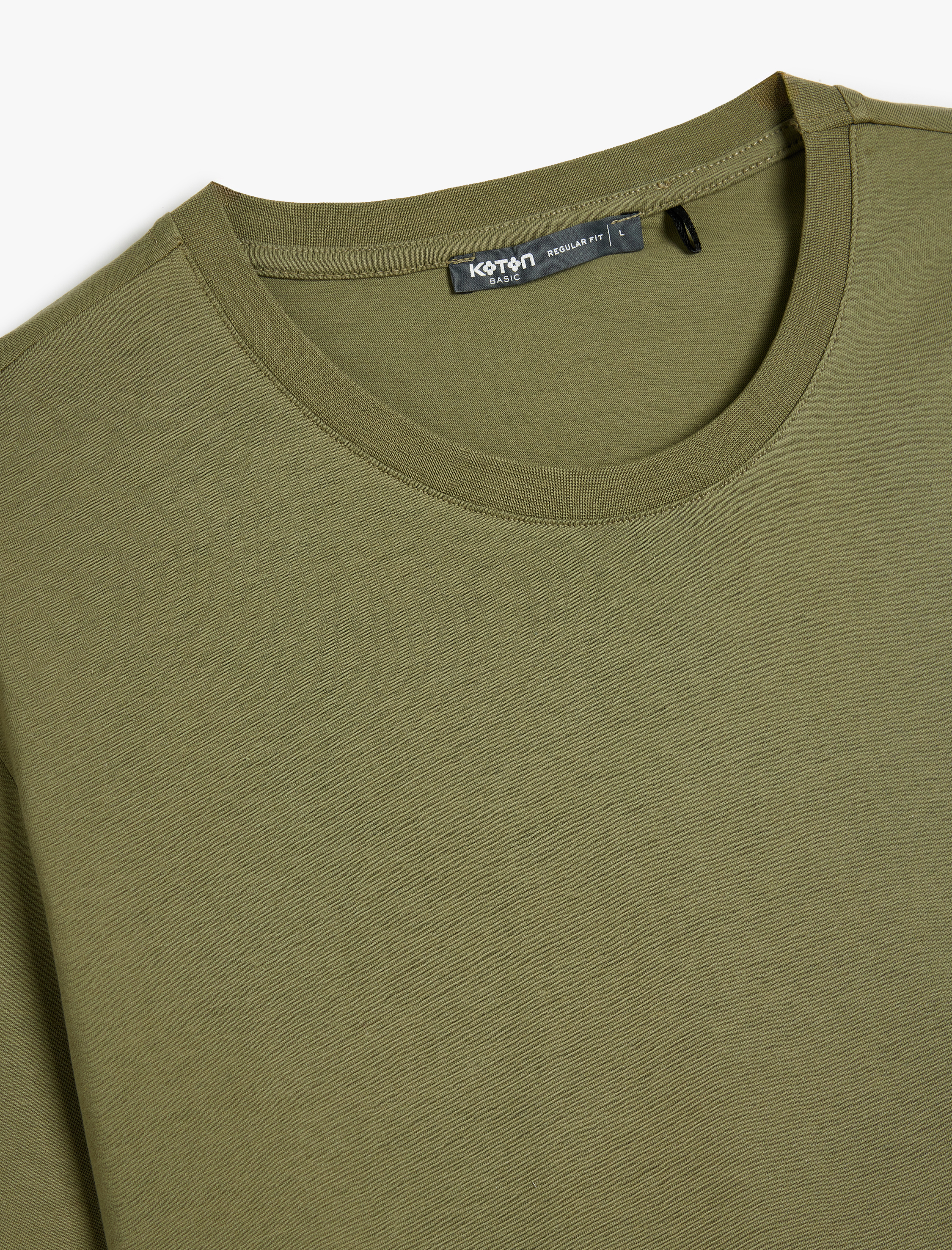 Bisiklet Yaka Pamuklu Regular Fit Kısa Kollu Basic Tişört