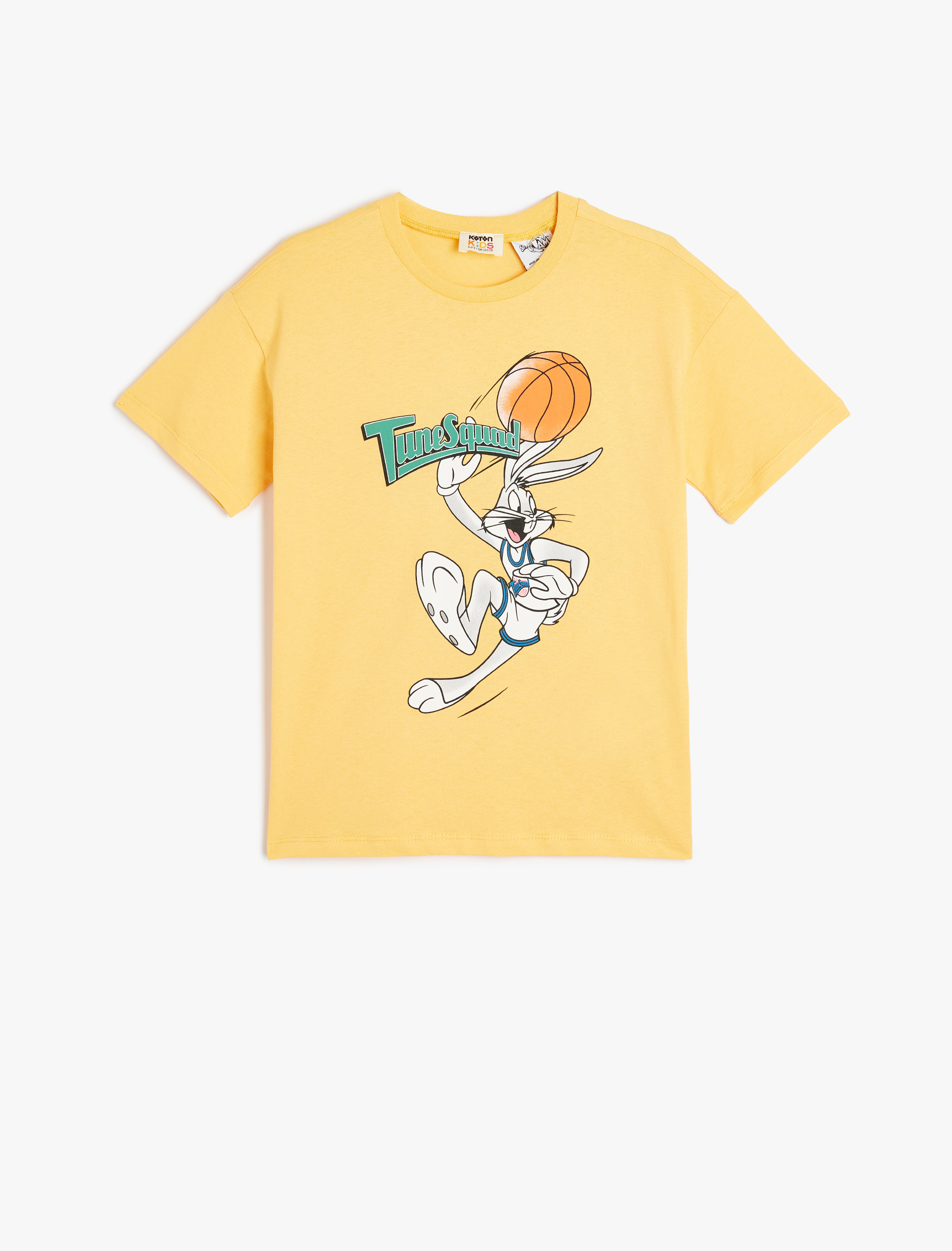 Koton Bugs Bunny Baskılı Bisiklet Yaka Lisanslı Oversize Pamuklu Tişört -1