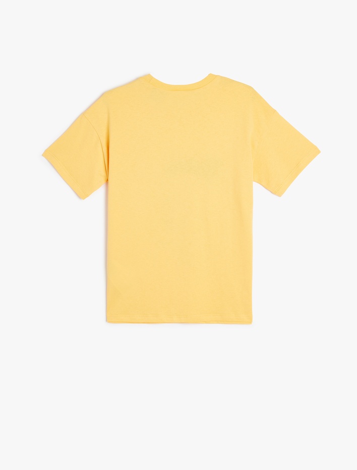 Erkek Çocuk Bugs Bunny Baskılı Bisiklet Yaka Lisanslı Oversize Pamuklu Tişört