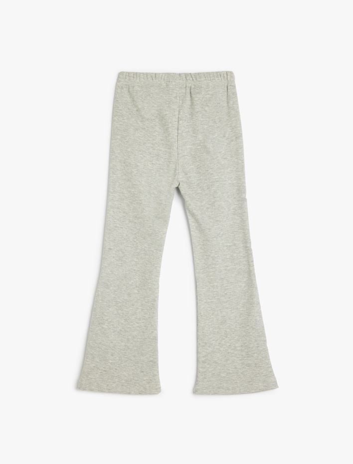 Kız Bebek Beli Lastikli Basic İspanyol Paça Tayt