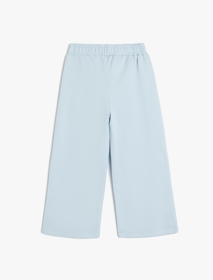 Kız Bebek Beli Lastikli Pamuklu Basic Eşofman Altı