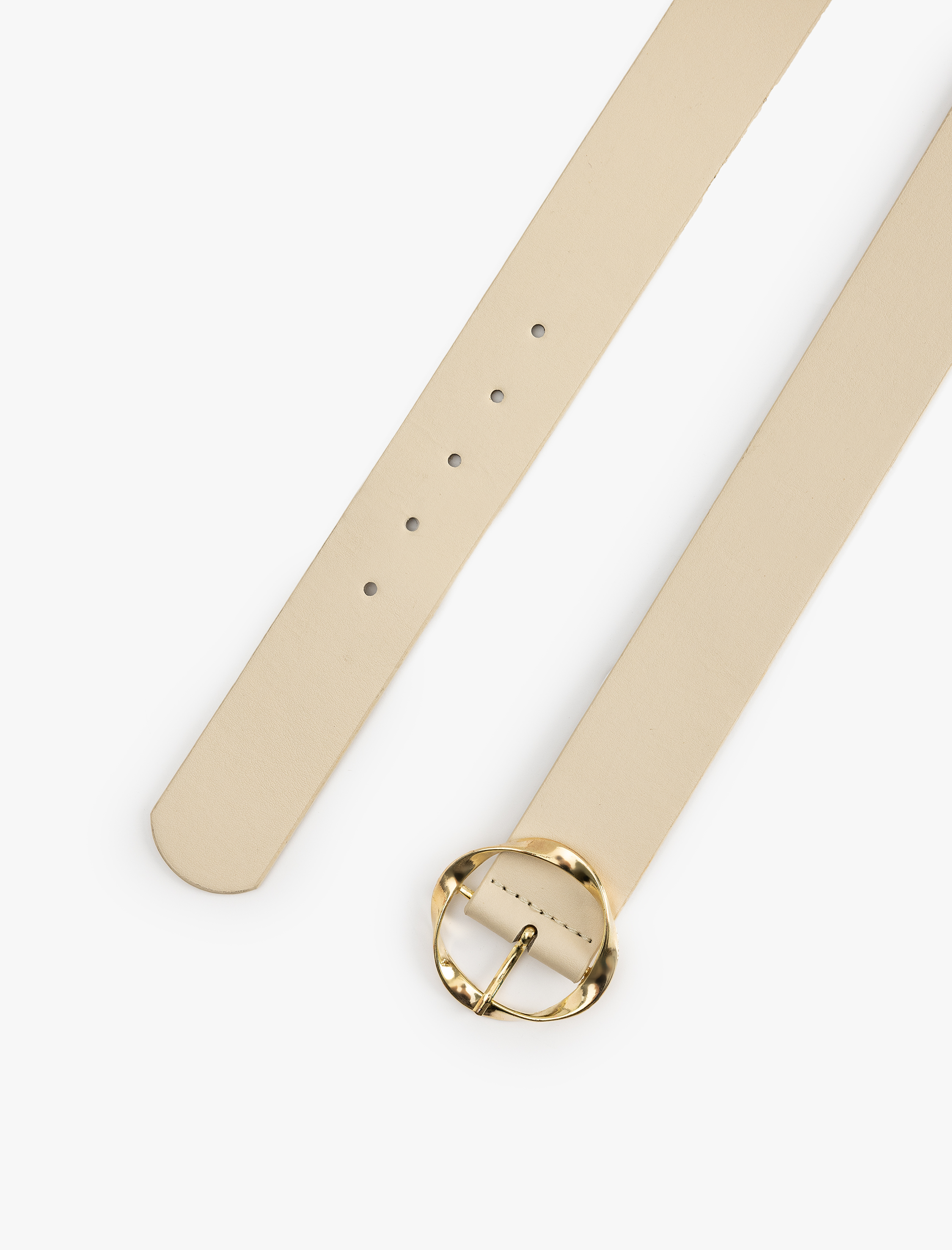  Kadın Geometrik Toka Detaylı Suni Deri Kemer