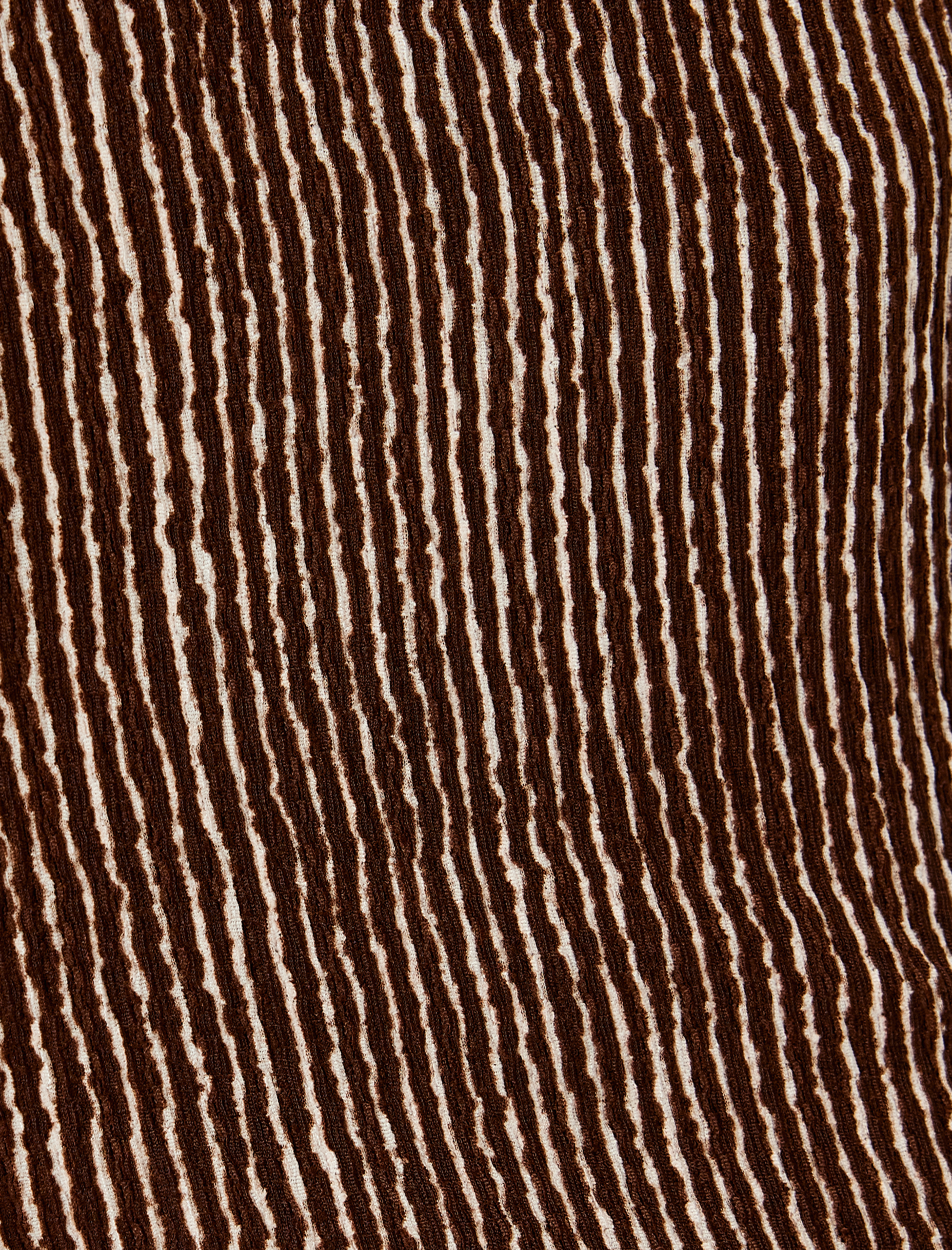   Yüksek Bel Geniş Paça Bürümcük Beli Bağcıklı Oversize Çizgili Pantolon