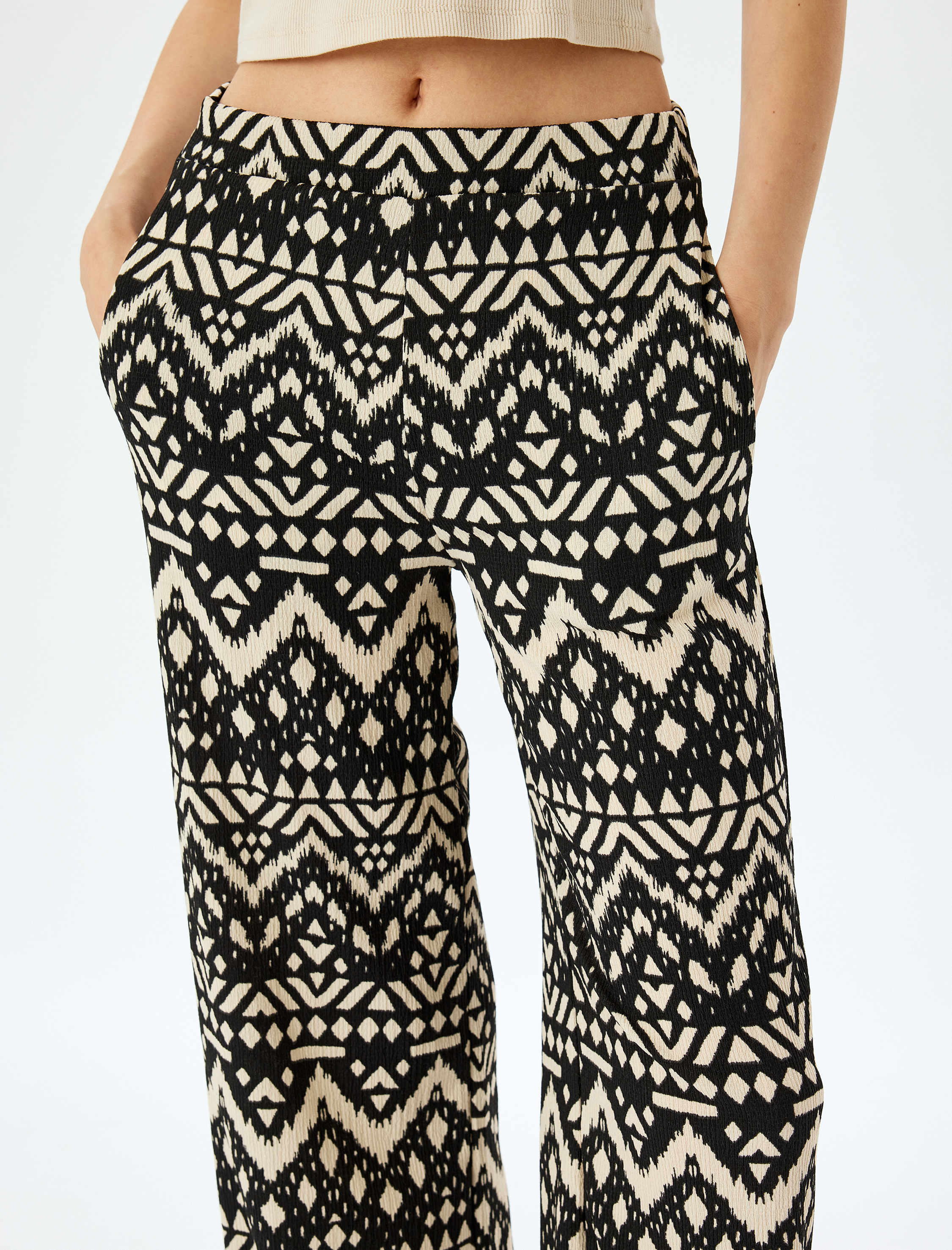   Bürümcük Regular Fit Desenli Pantolon Bürümcük