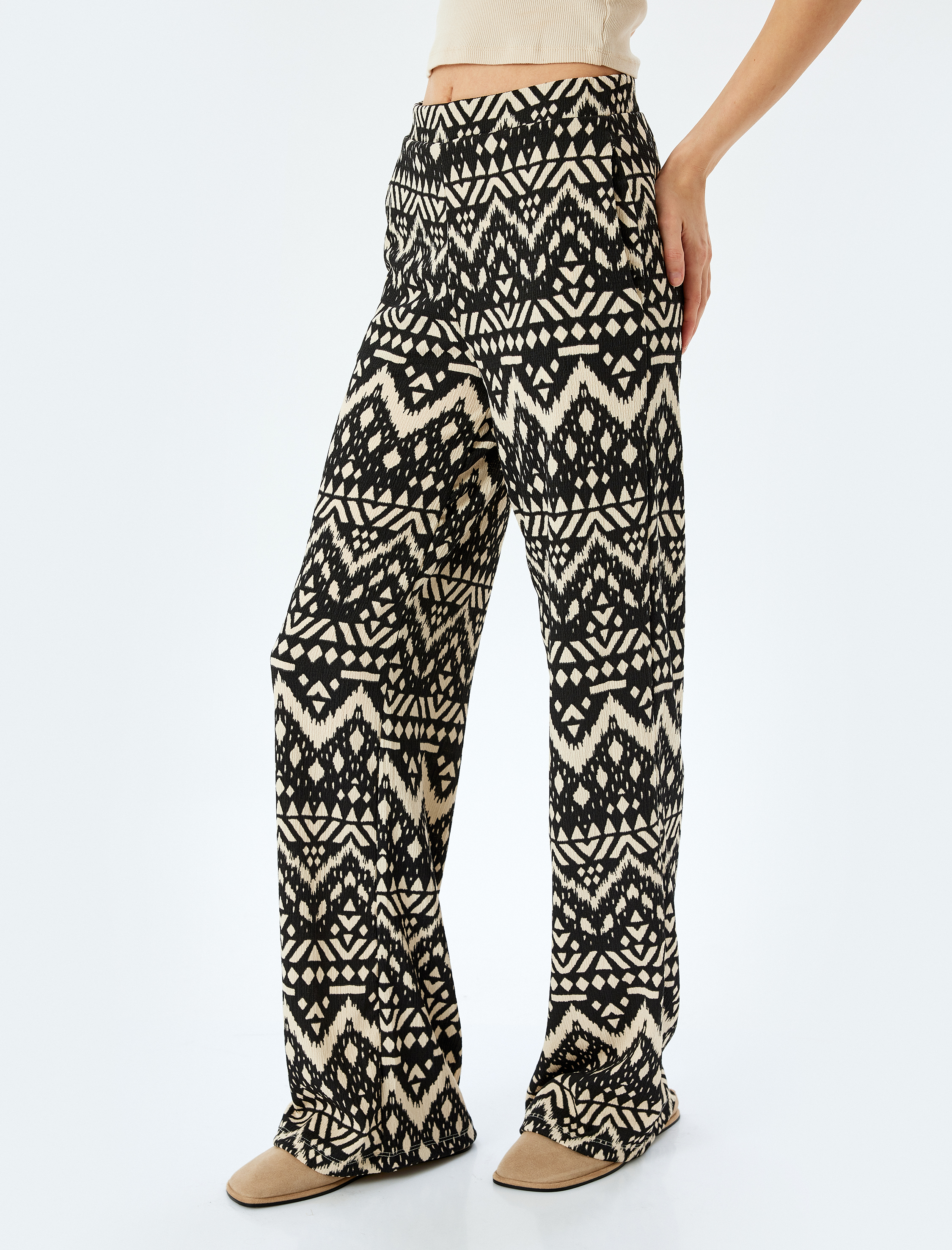   Bürümcük Regular Fit Desenli Pantolon Bürümcük