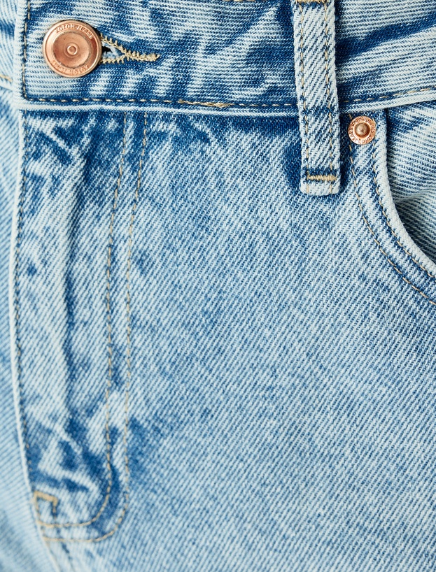 Normal Bel Loose Straight Fit Jean Pantolon_5