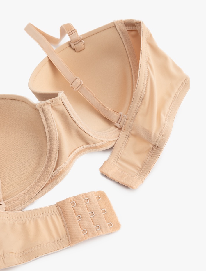  Çıkarılabilir Askılı Destekli Yarım Dolgulu Sütyen