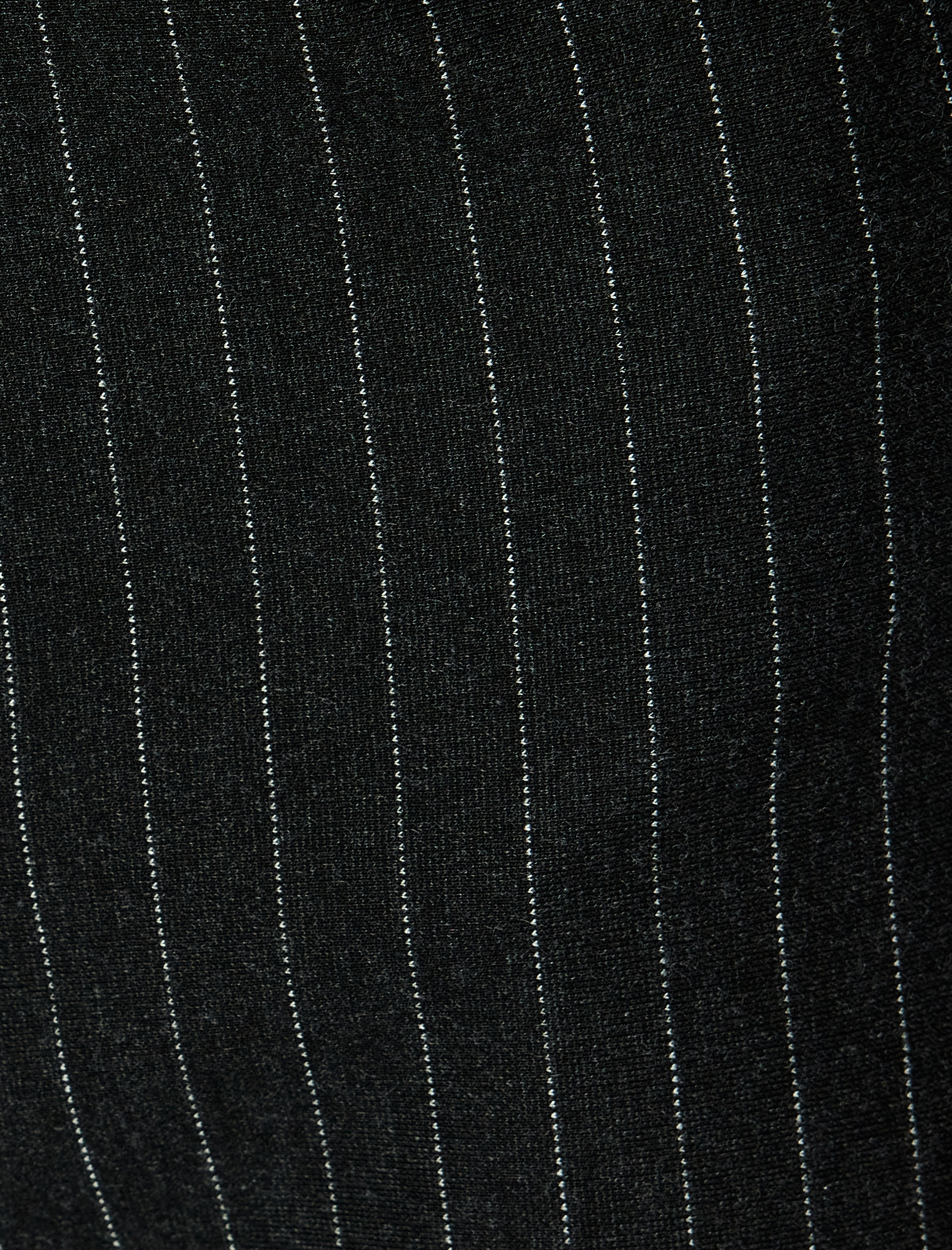   Standart Bel Bol Düz Paça Çizgili Kumaş Pantolon