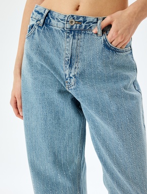 Straight Fit Normal Bel Cepli Kot Pantolon - Straight Jeans_4