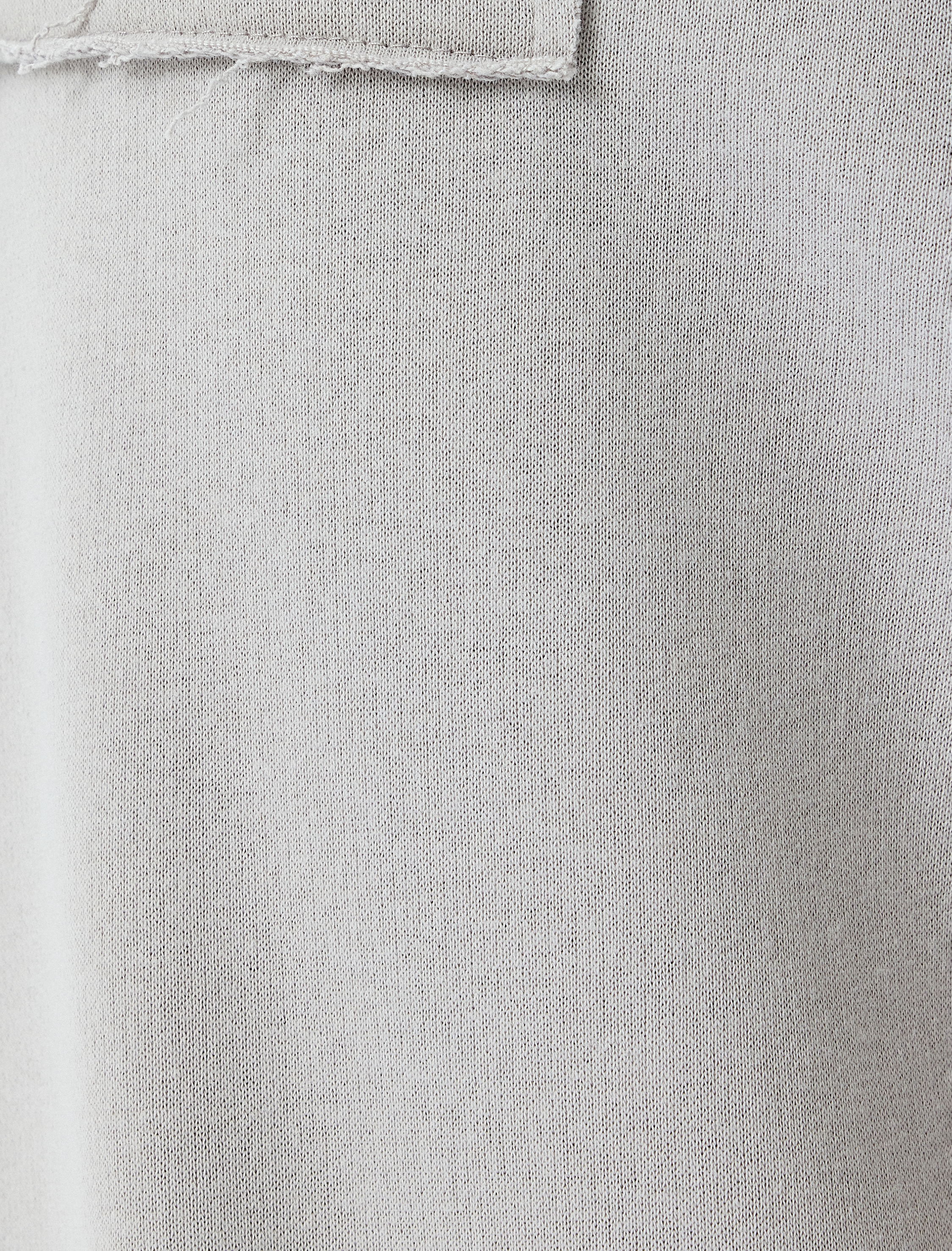   Yüksek Bel Bağcıklı Kesik Paça Cepli Eşofman Altı