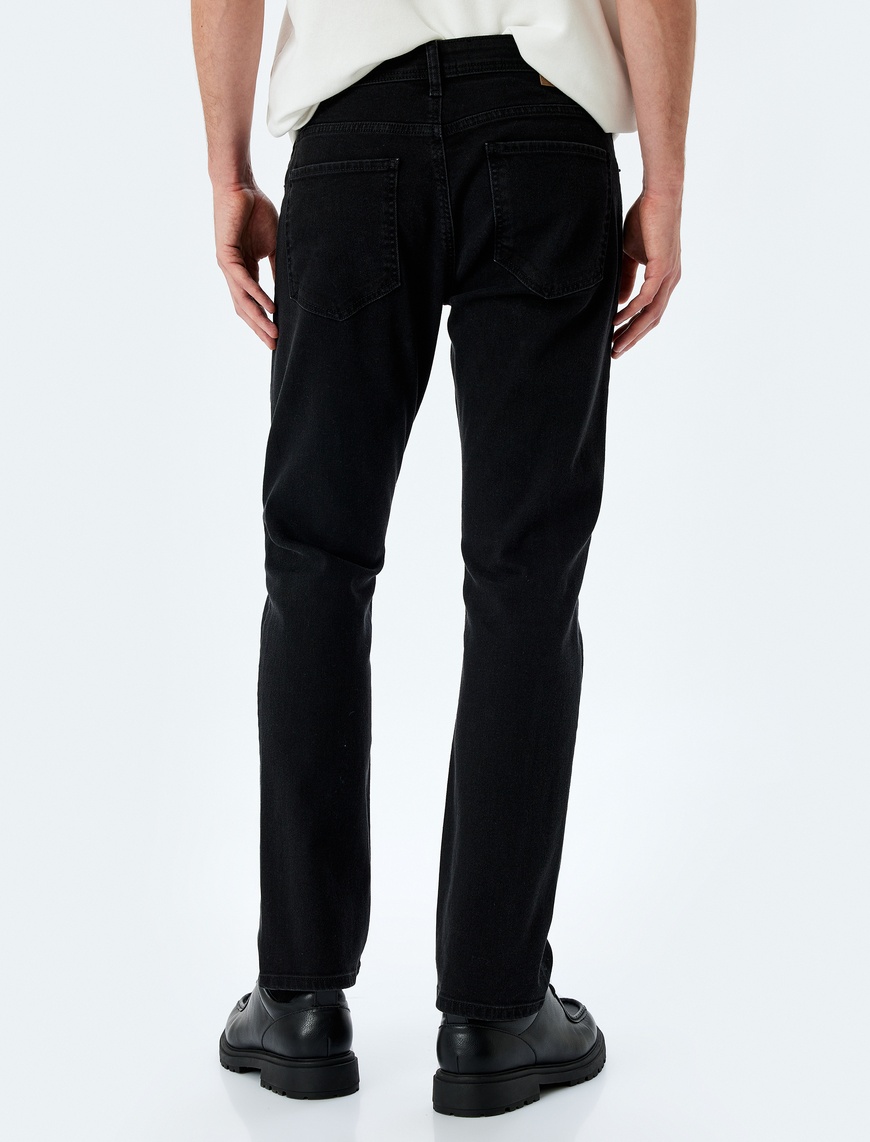   Normal Bel Pamuklu Slim Fit Jean Pantolon - Brad Jean