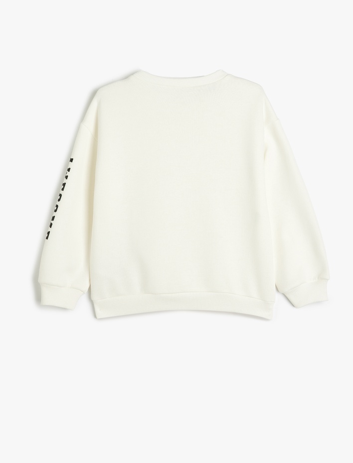 Kız Çocuk Tweety Sweatshirt Lisanslı Bisiklet Yaka Uzun Kollu Şardonlu