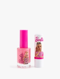 Barbie Lisanslı Dudak Bakım Kremi ve Oje Seti