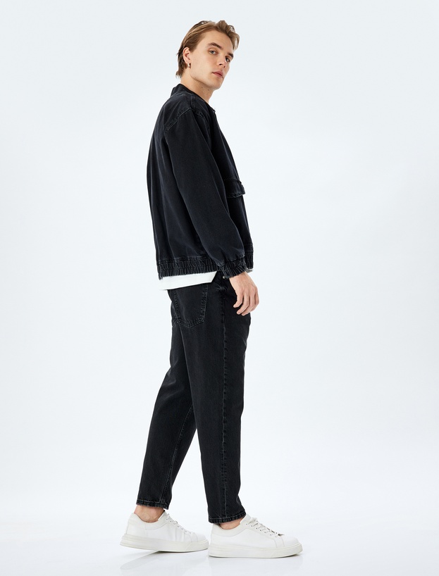 Pamuklu Normal Bel Loose Fit Jean Pantolon - Steve Jean_0
