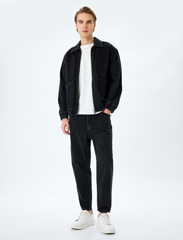 Pamuklu Normal Bel Loose Fit Jean Pantolon - Steve Jean_1