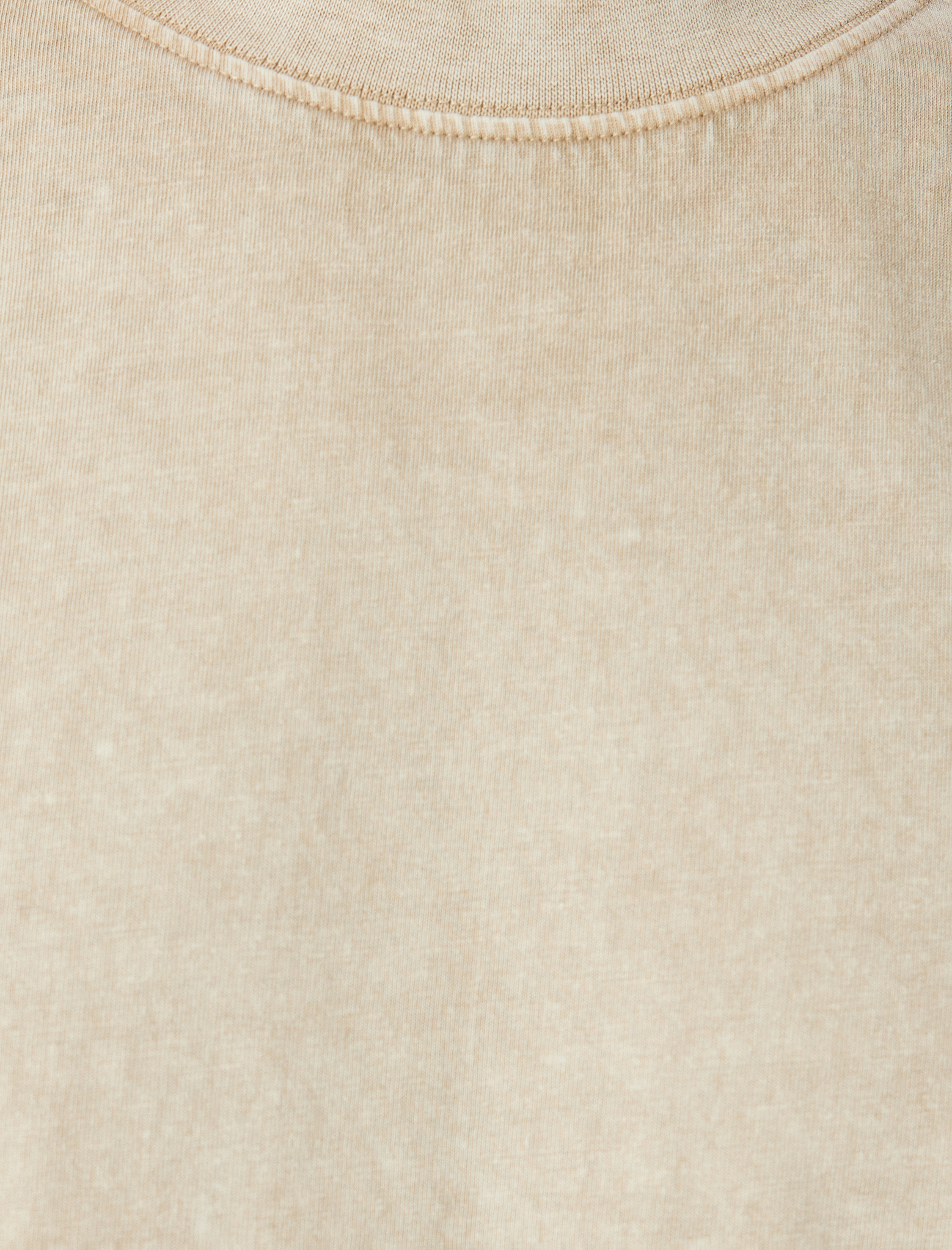   Pamuklu Yıkamalı Regular Fit Kısa Kollu Bisiklet Yaka Tişört