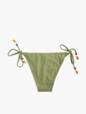 Kroşe Detaylı Boncuklu Yanları İpli Bikini Altı_1